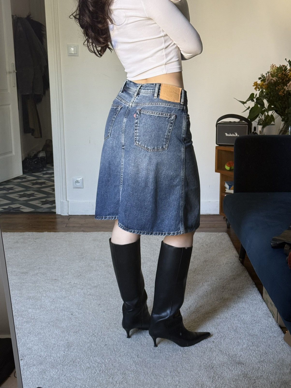 Acne Studios Acne studios bla konst denim blue midi skirt Size 26" / US 2 / IT 38 - 3 Thumbnail
