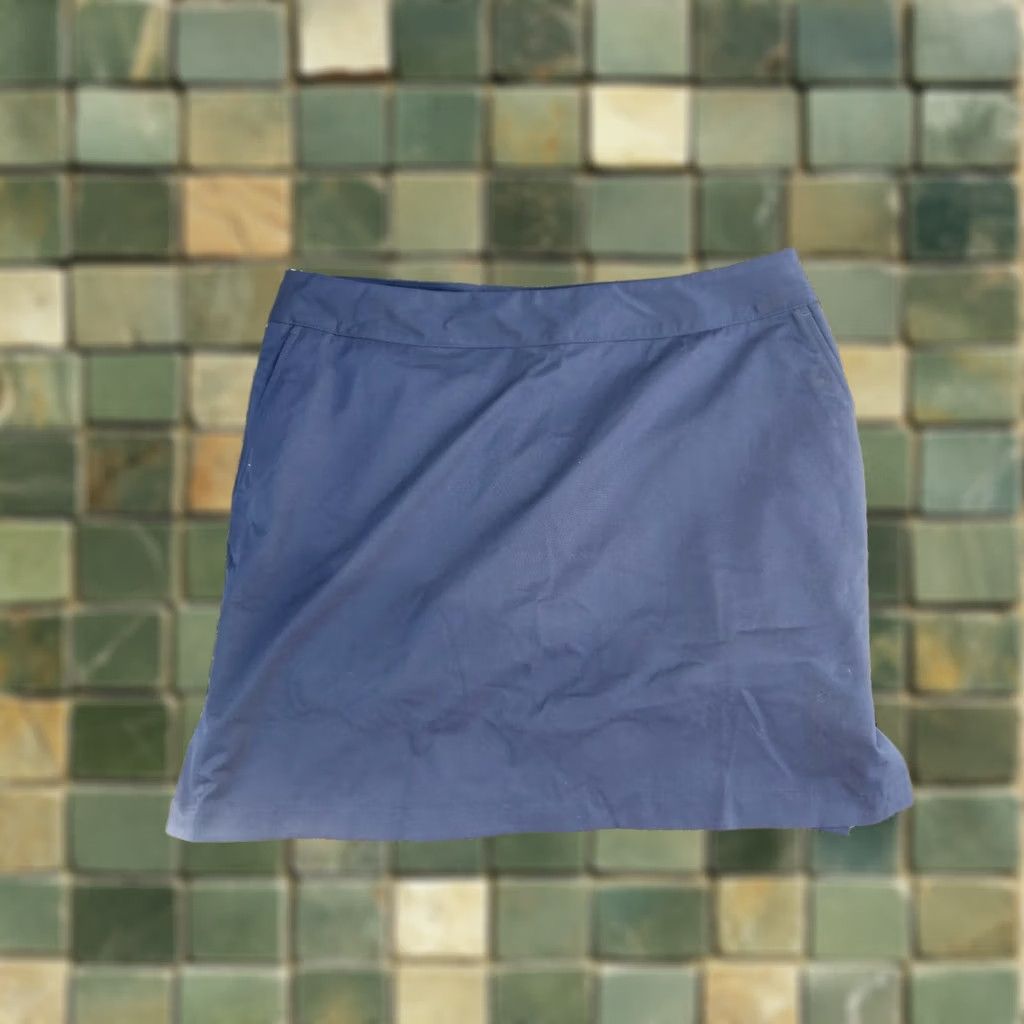 Adidas Adidas Climalite Skort Women’s Activewear Skirt Size 14 Blue Elastic Lightweight Attached Shorts Golf Tennis Size 36" / US 14 / IT 50 - 1 Thumbnail