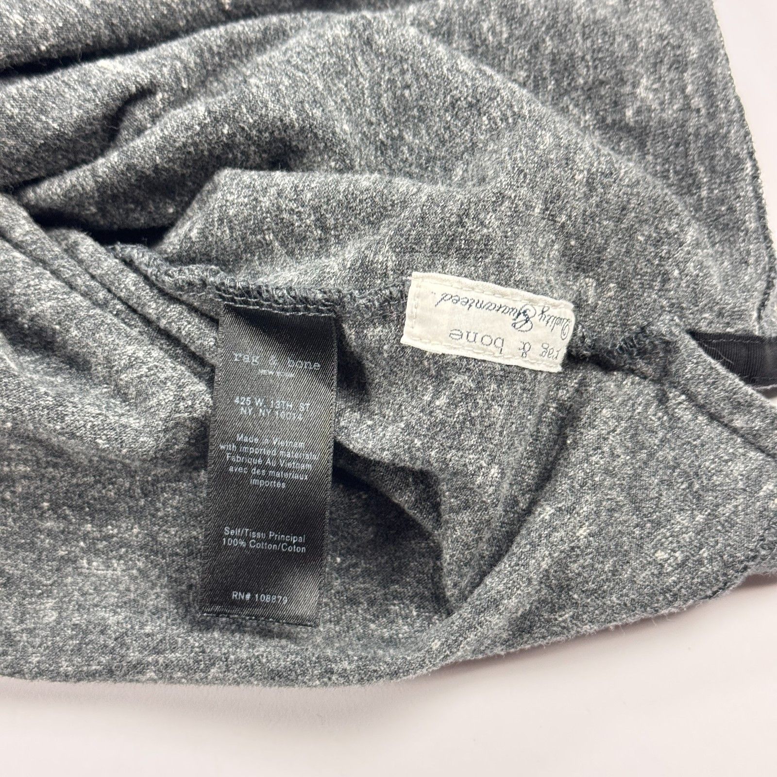 Rag & Bone Rag & Bone Gray Heathered Cotton Polo Shirt XL Size US XL / EU 56 / 4 - 5 Thumbnail