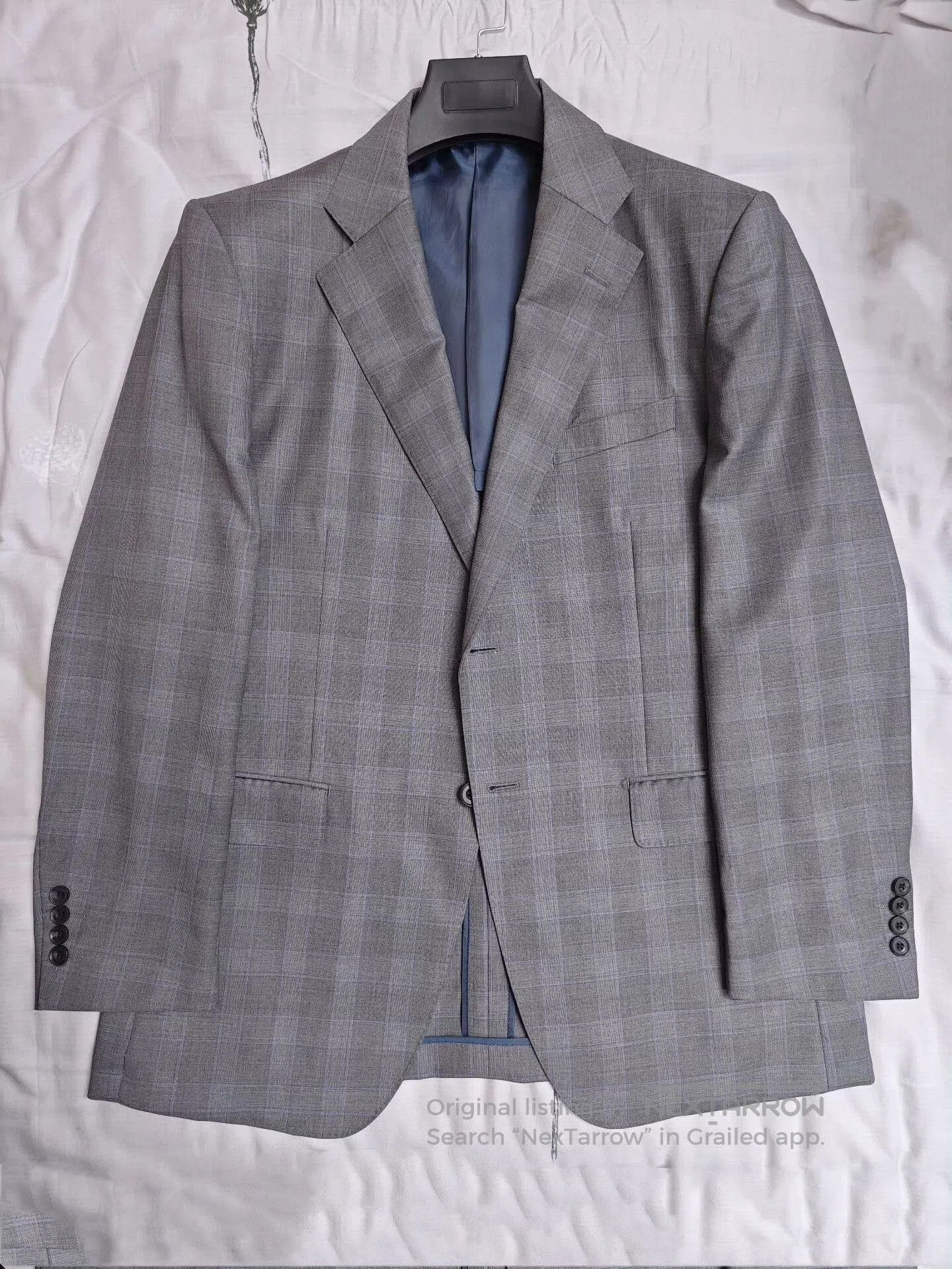 Japanese Brand Italian Wool Half-Canvas Suit Jacket. Size US L / EU 52-54 / 3 - 3 Thumbnail