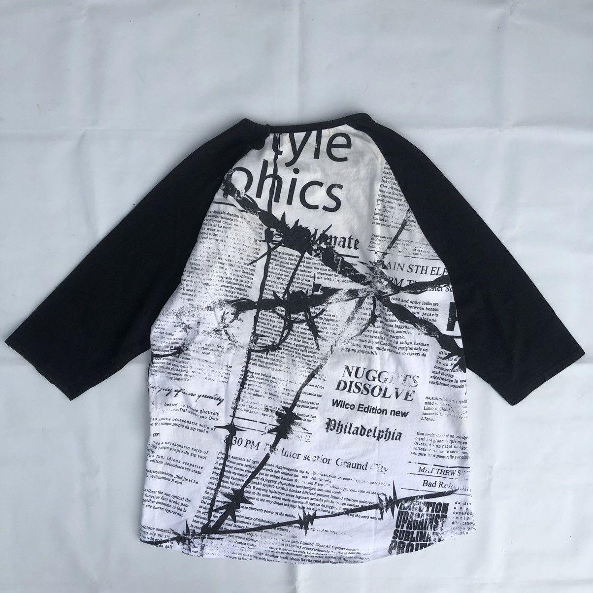 If Six Was Nine Japanese Poem Gothic LongSleeve Punk Rock Style Size US L / EU 52-54 / 3 - 2 Thumbnail