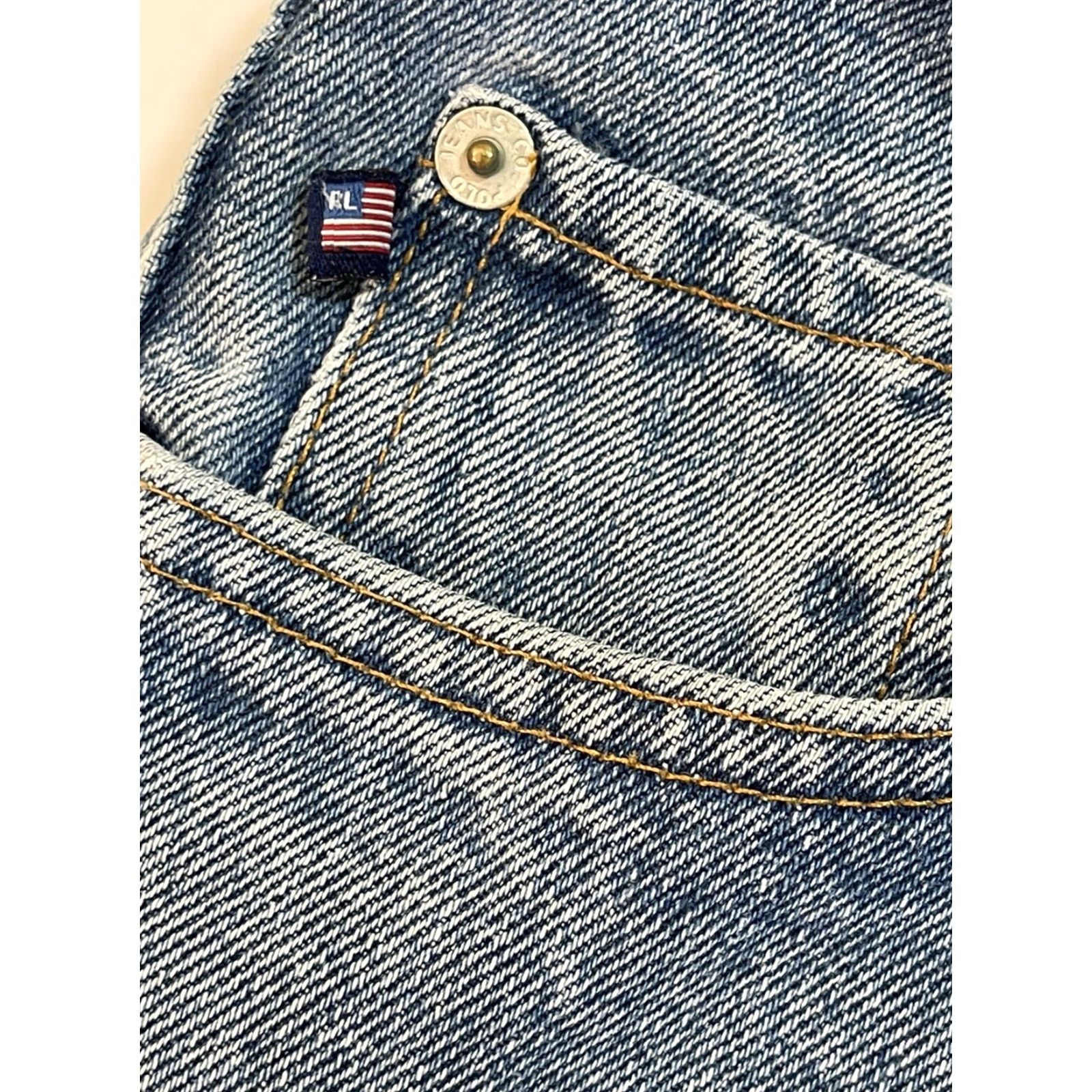Polo Ralph Lauren VINTAGE Polo Ralph Lauren Mens Shorts Denim 90s Blue 34 Belt Loops 5-Pocket Casual Mens Size US S / EU 44-46 / 1 - 5 Thumbnail