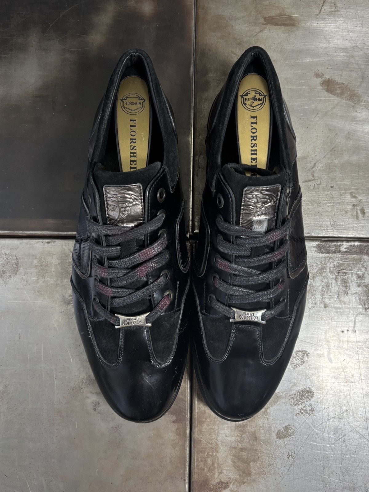 Versace 2000s Versace Collection Sneakers Patent Leather GATs Euro Size US 9 / EU 42 - 4 Thumbnail