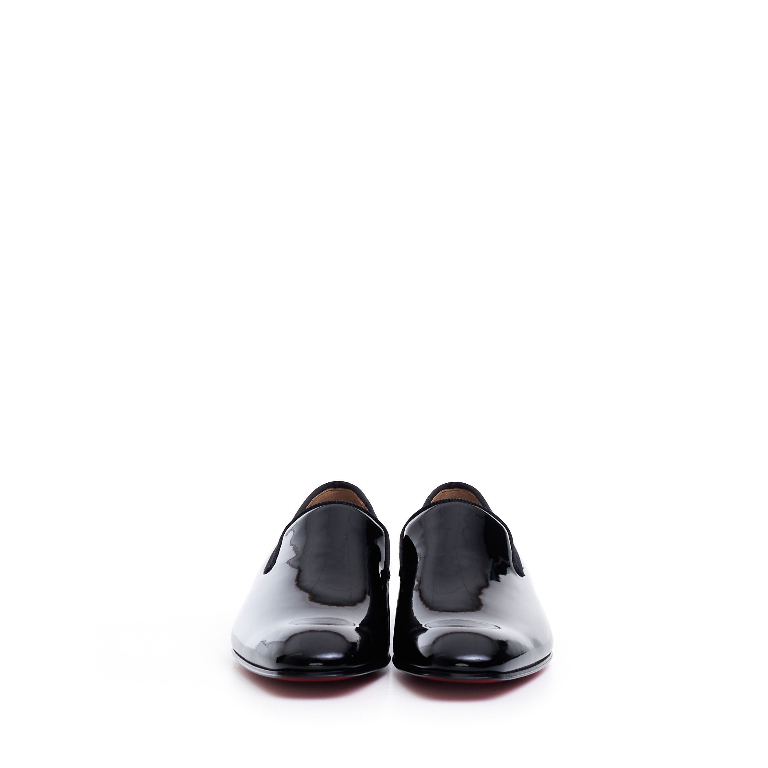 Christian Louboutin Black Patent Leather Dandelion Loafers Size US 10 / EU 43 - 2 Thumbnail