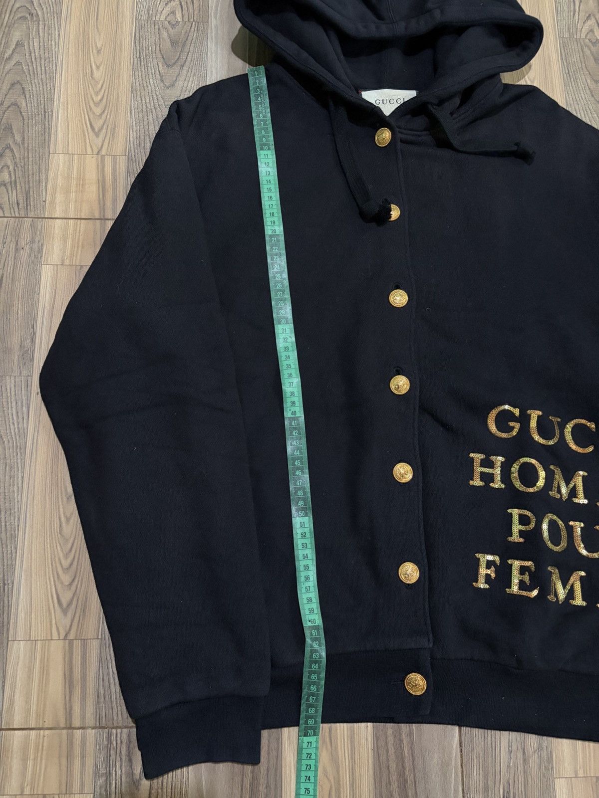 Gucci GUCCI HOMME POUR FEMME BUTTON HOODIE Size L / US 10 / IT 46 - 14 Thumbnail