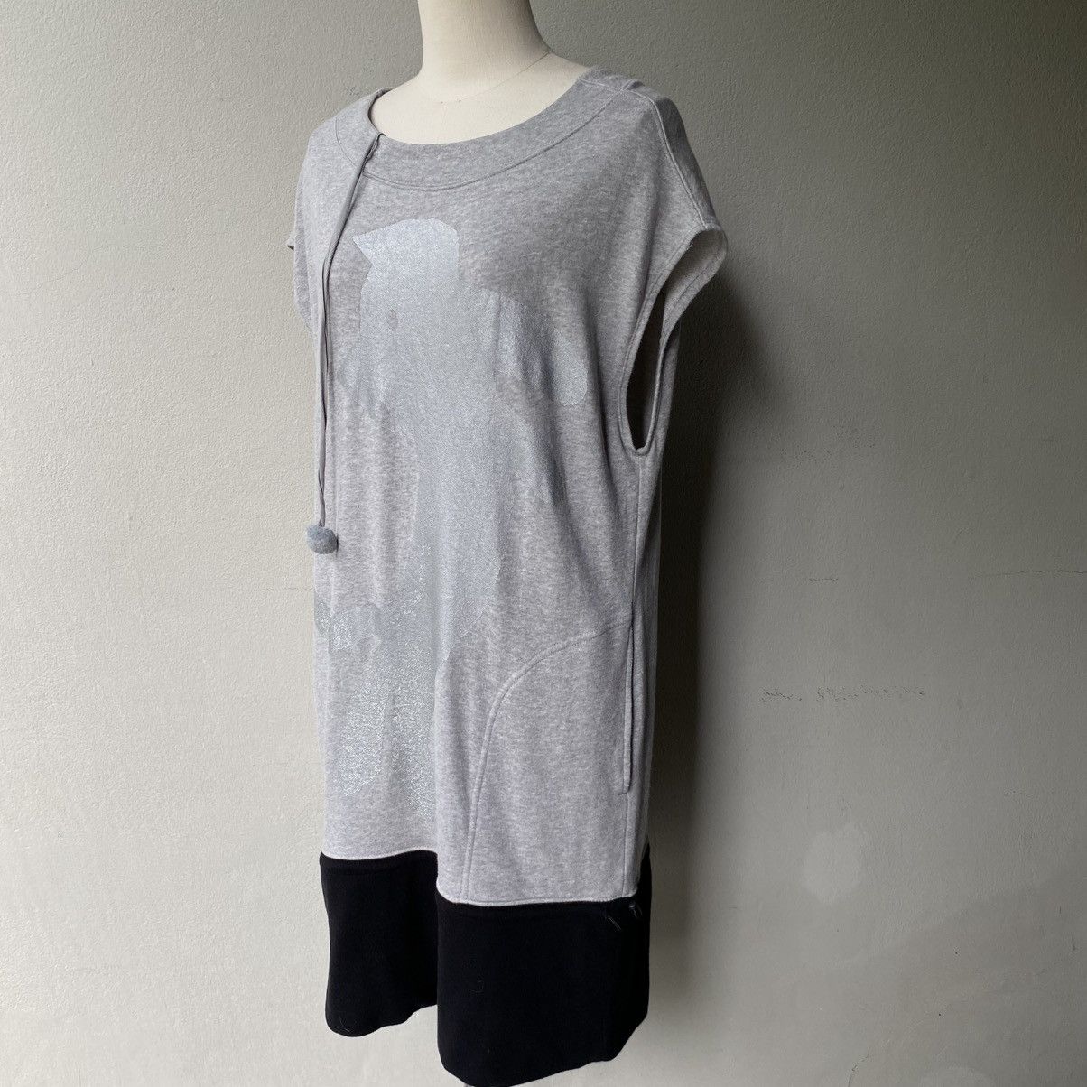 Tsumori Chisato Tsumori Chisato Grey Dog Print Tunic Dress Size XS / US 0-2 / IT 36-38 - 2 Thumbnail
