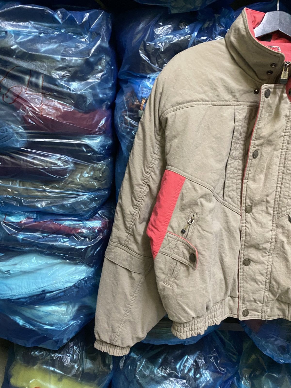 Ellesse Vintage 90s Japan Workwear Bomber Jacket Coral Accents Size US M / EU 48-50 / 2 - 7 Thumbnail