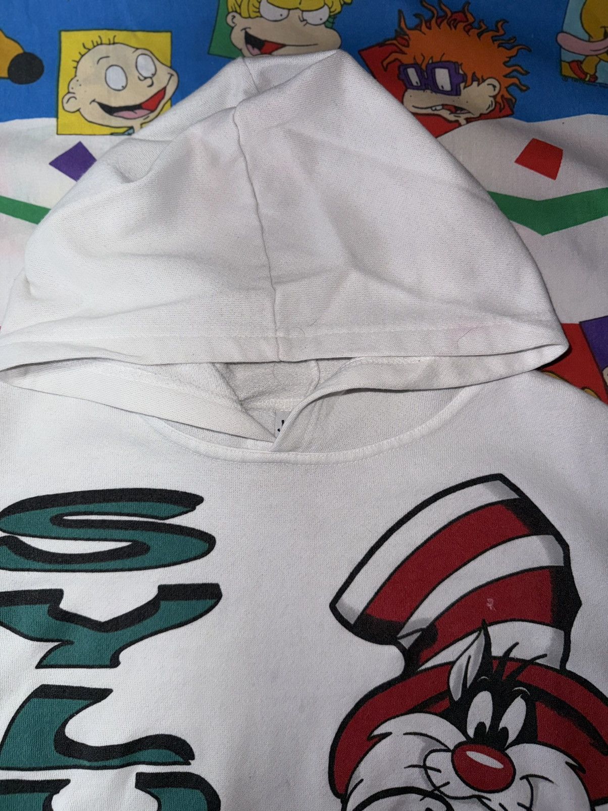 Other Vintage 90'S Jerry Leigh Looney Tunes Sylvester Hoodie Size US L / EU 52-54 / 3 - 3 Thumbnail