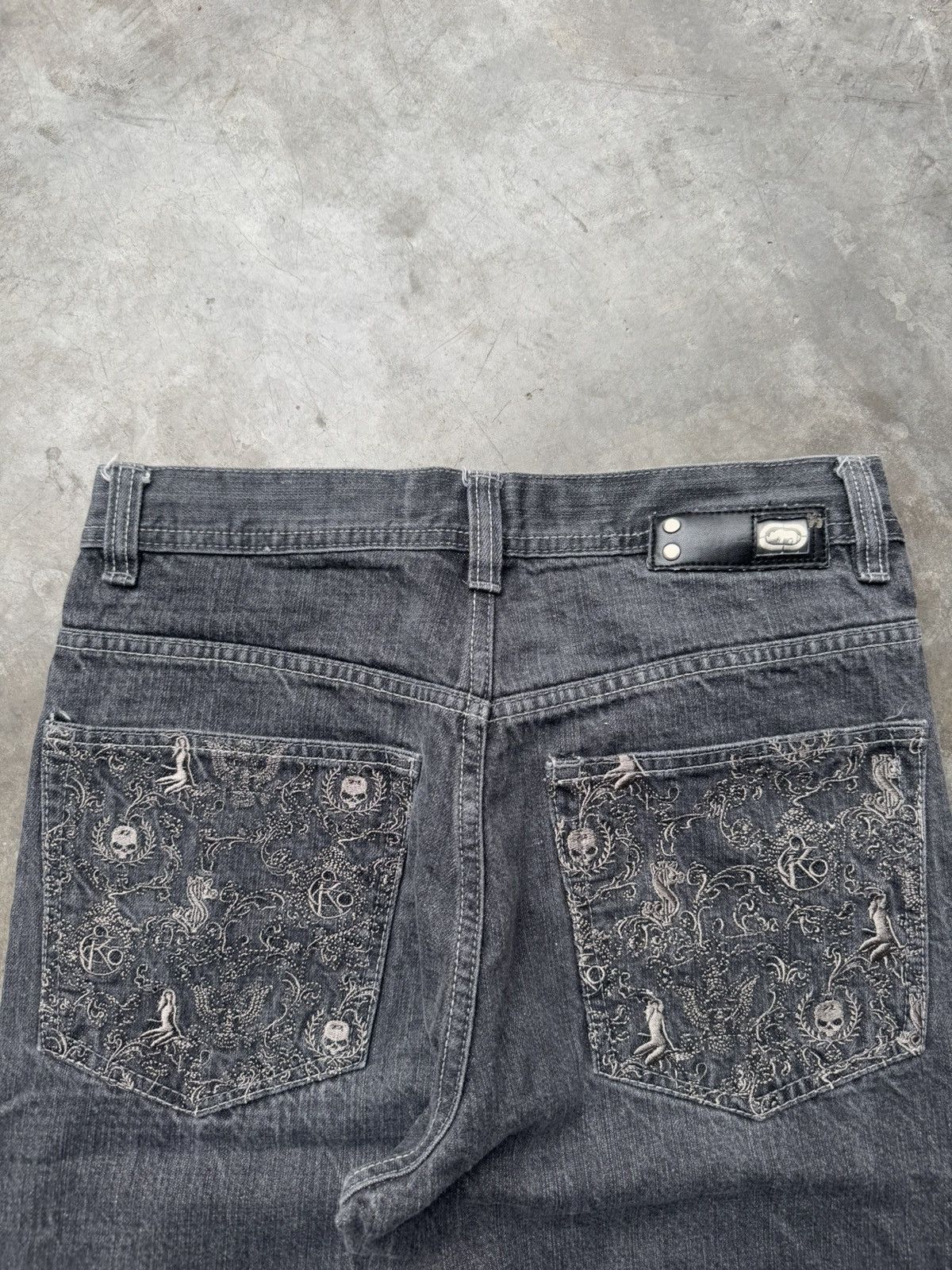 Ecko Unltd. × Vintage Vintage 90’s/Y2K Ecko Unltd. Baggy Skater Denim Embroidered Size US 30 / EU 46 - 3 Thumbnail