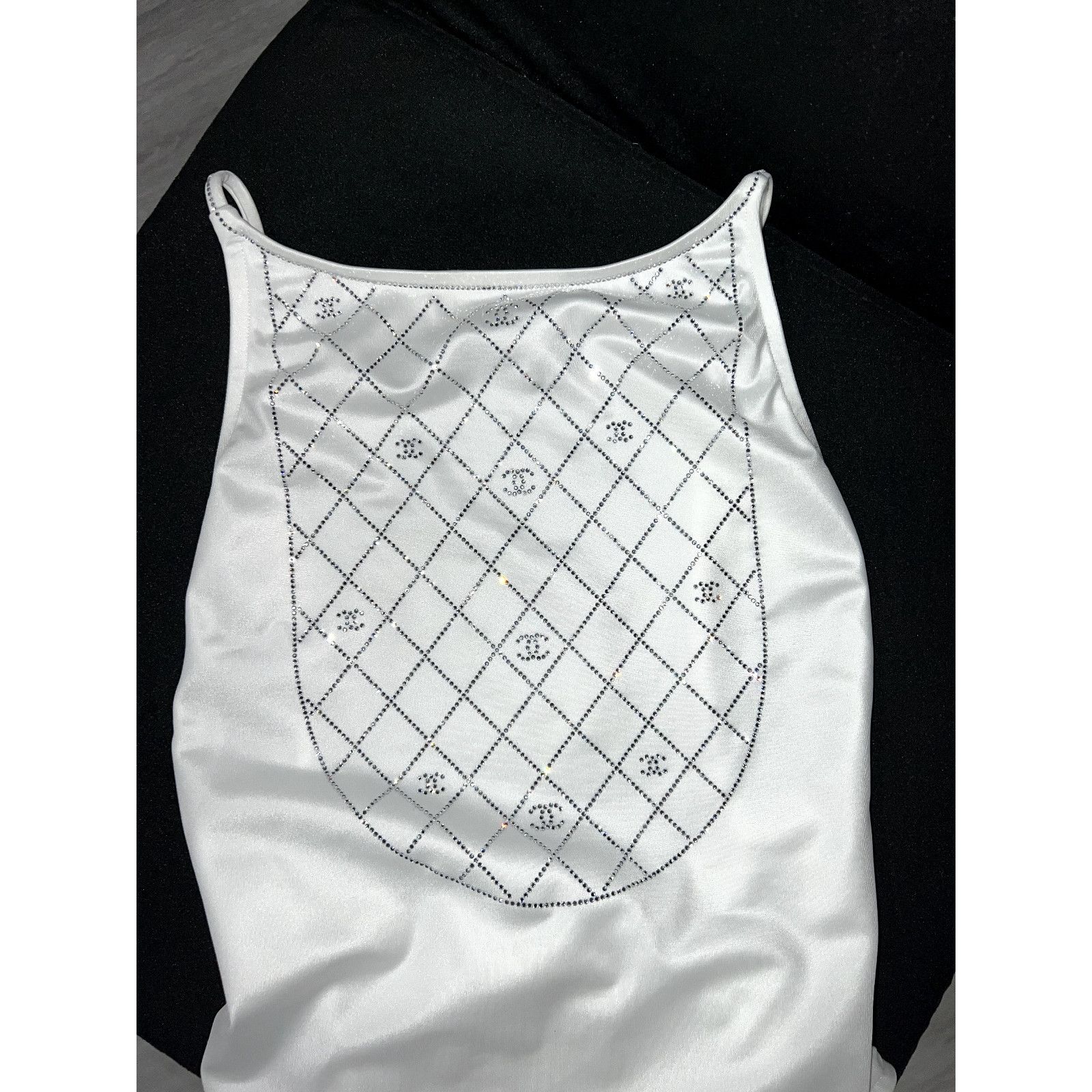 Chanel Chanel 23C Crystal One Piece Swimsuit Runway Bathingsuit 34 Size XXS / US 00 / IT 34 - 4 Thumbnail