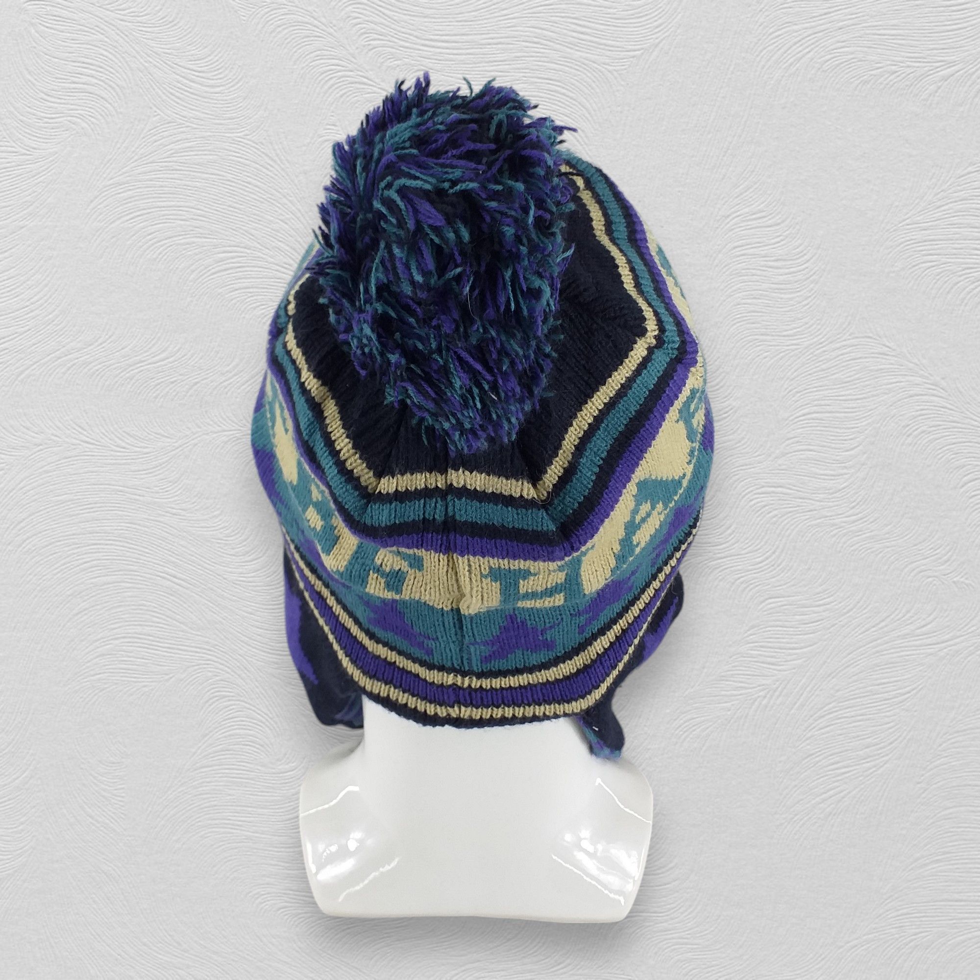 Japanese Brand Stripes Snow Cap Hat Beanie -BN399 Size ONE SIZE - 3 Thumbnail