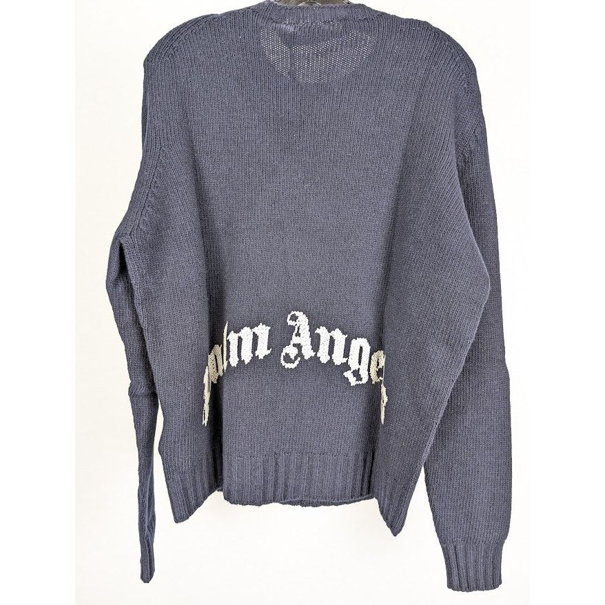 Palm Angels o1rshd1 Rec Logo Sweater in Navy blue/White Size US S / EU 44-46 / 1 - 8 Thumbnail
