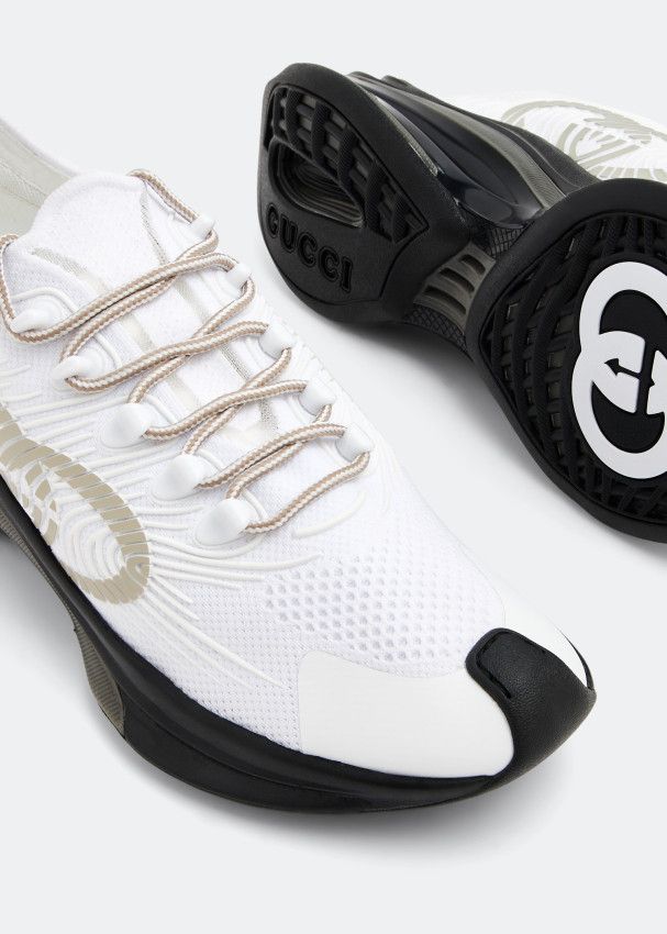 Gucci o1s1wg110225 GG Run Sneakers in White Size US 4 / IT 34 - 2 Thumbnail