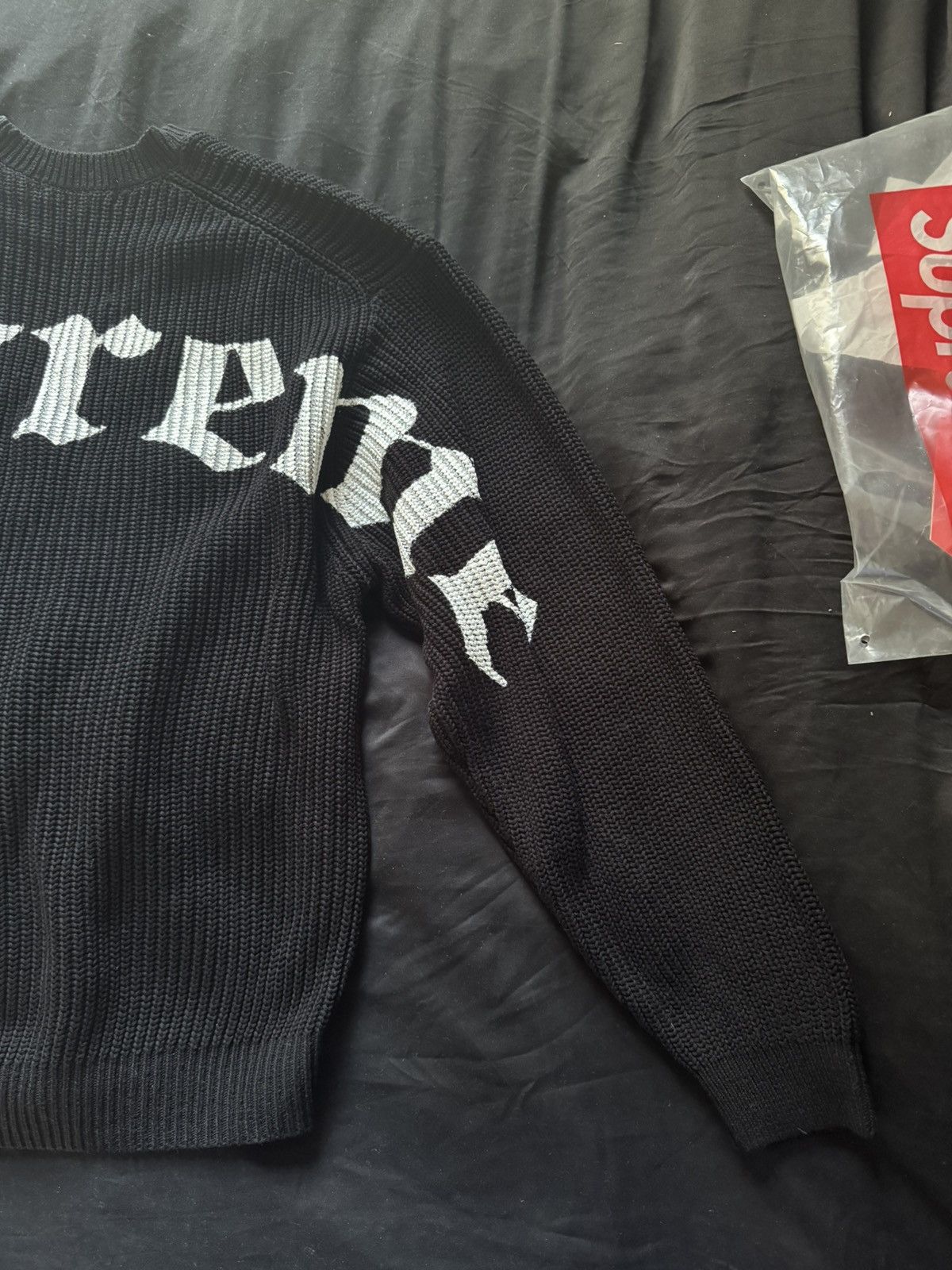 Supreme Supreme knit sweater black size medium Size US M / EU 48-50 / 2 - 3 Thumbnail