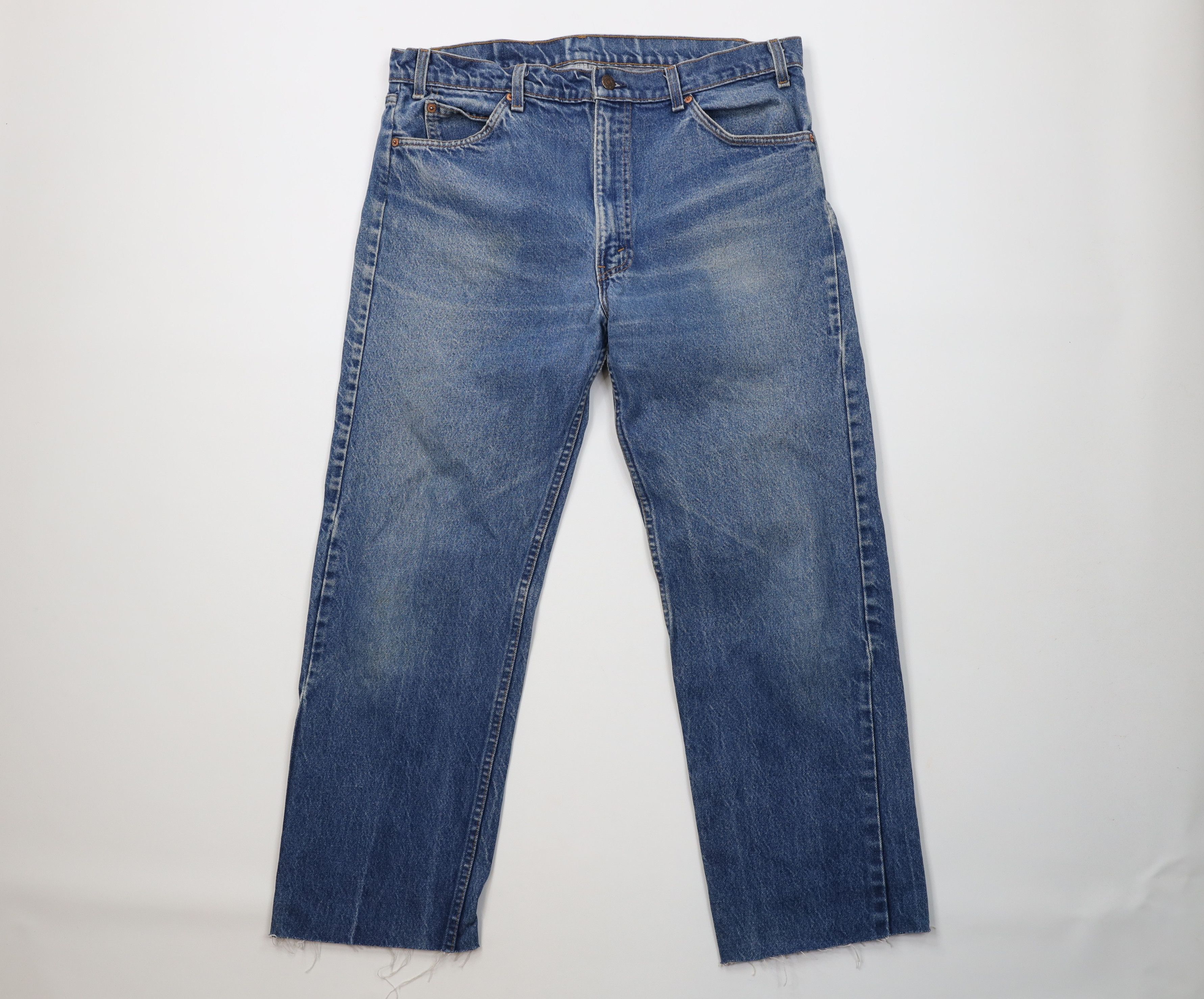 Levi's Vintage 80s Levis 505 Orange Tab Regular Fit Jeans Blue USA Size US 38 / EU 54 - 1 Thumbnail