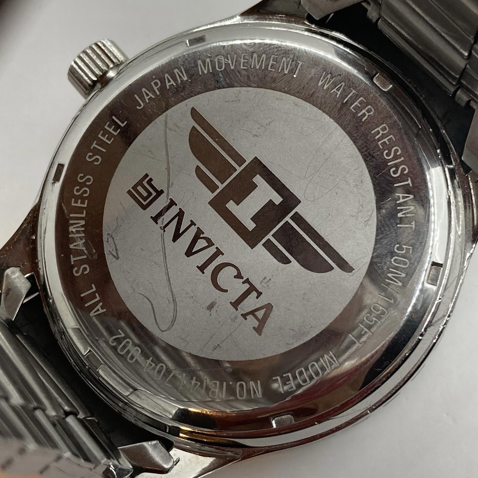Invicta I By Invicta Men’s Diver Watch Blue Dial Silver Steel Band Size ONE SIZE - 6 Thumbnail
