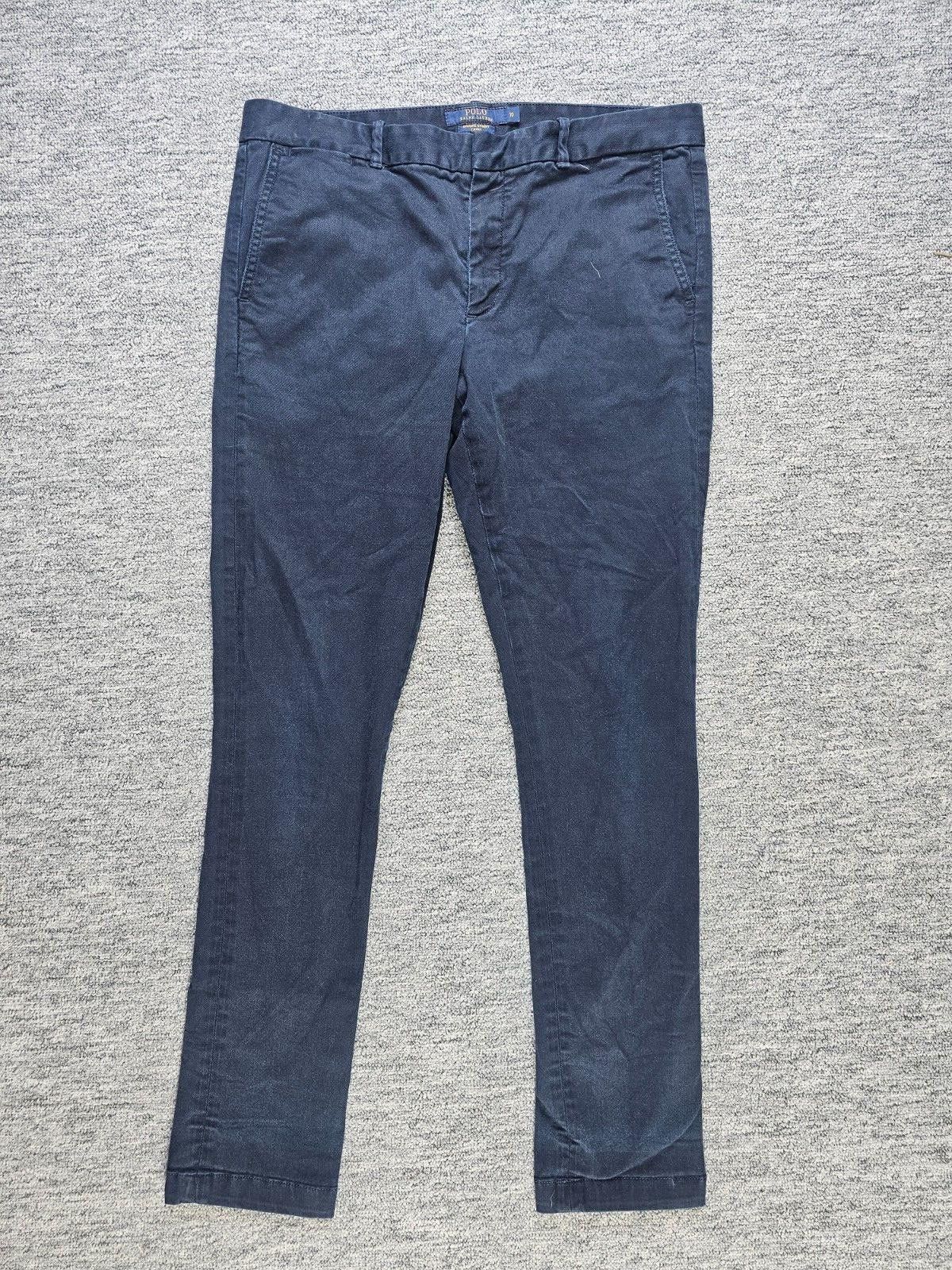Polo Ralph Lauren Polo Ralph Lauren Brooke Skinny Chino Pants Navy Blue 10 Size 33" - 1 Thumbnail
