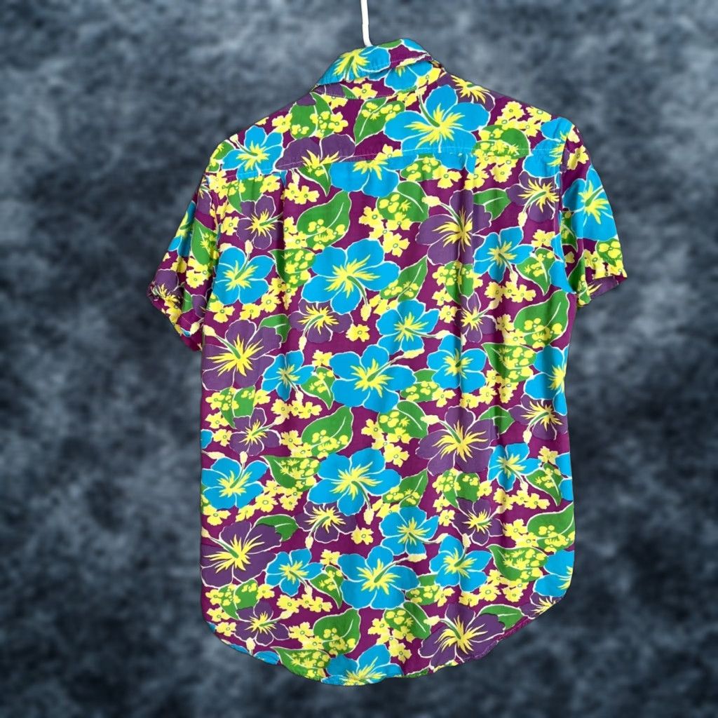 Vintage VINTAGE Her Pony The Label Floral Short Sleeve Button-Up Shirt Womens Size Small Size S / US 4 / IT 40 - 1 Thumbnail