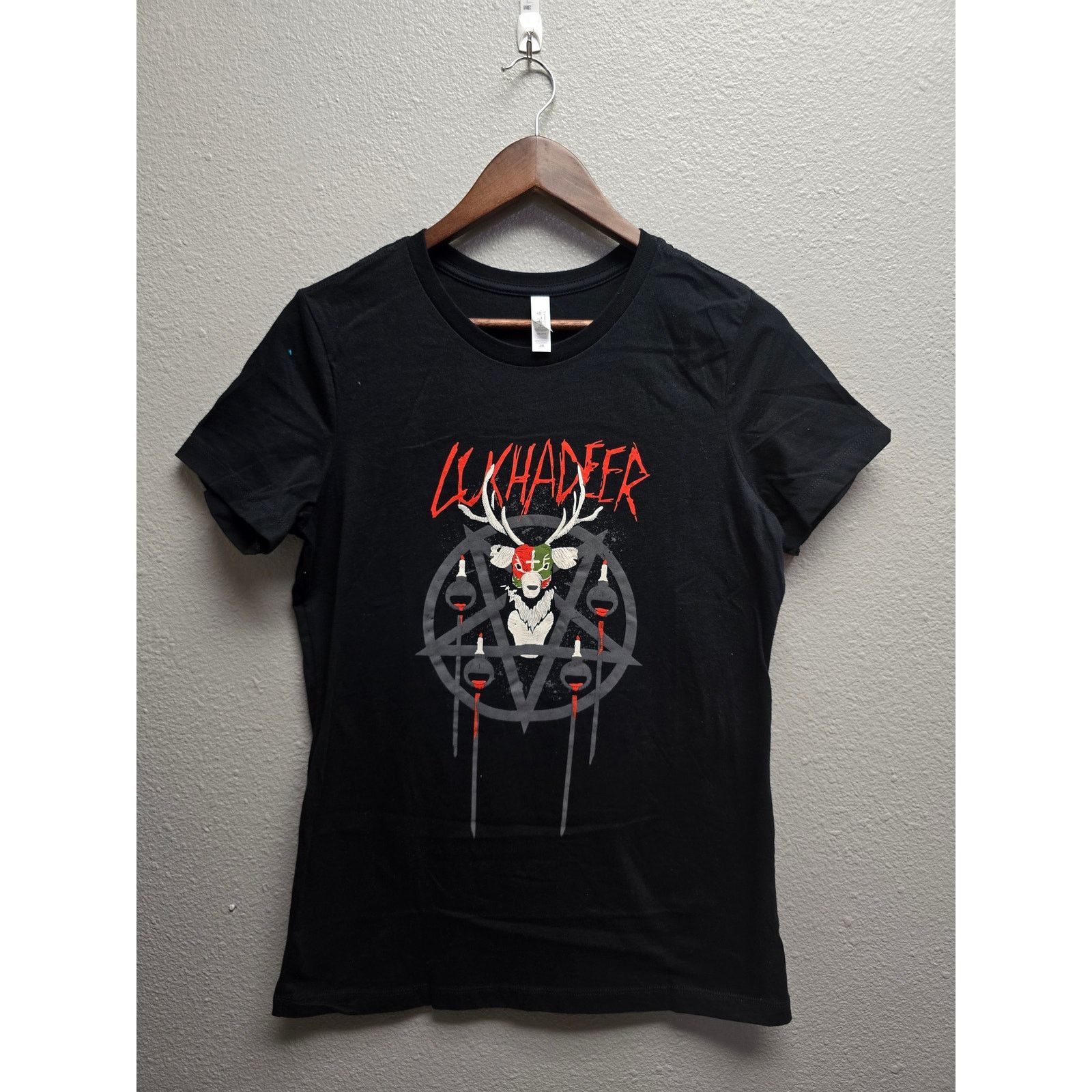 Other Luchadeer Shirt Black Graphic Tee Deer Mask XXL Womens 2X Size XXL / US 16-18 / IT 52-54 - 1 Thumbnail