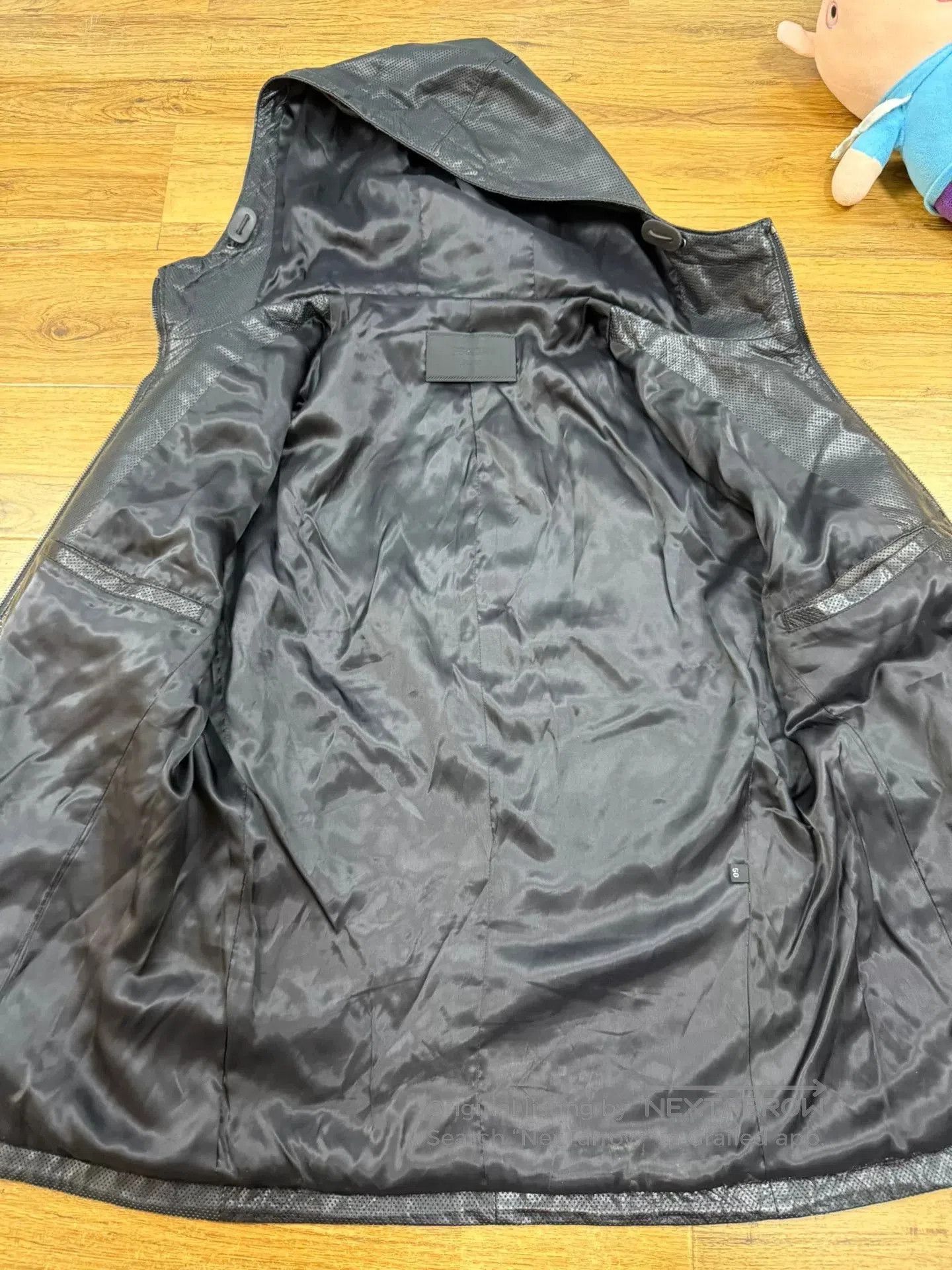 Prada Prada Men's Leather Hooded Jacket. Size US M / EU 48-50 / 2 - 3 Thumbnail