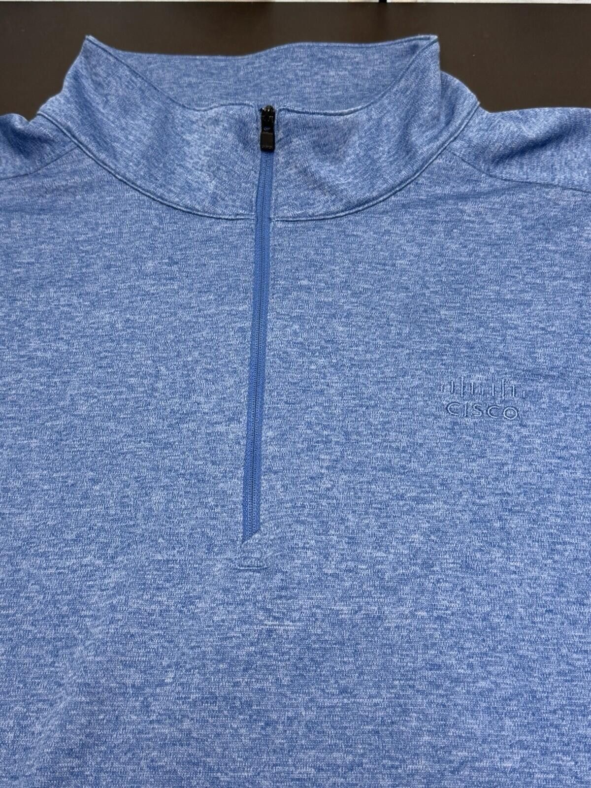 Ogio OGIO Cisco Company Logo 1/4 Zip Pullover Blue Mens 3XL Size US XXL / EU 58 / 5 - 5 Thumbnail