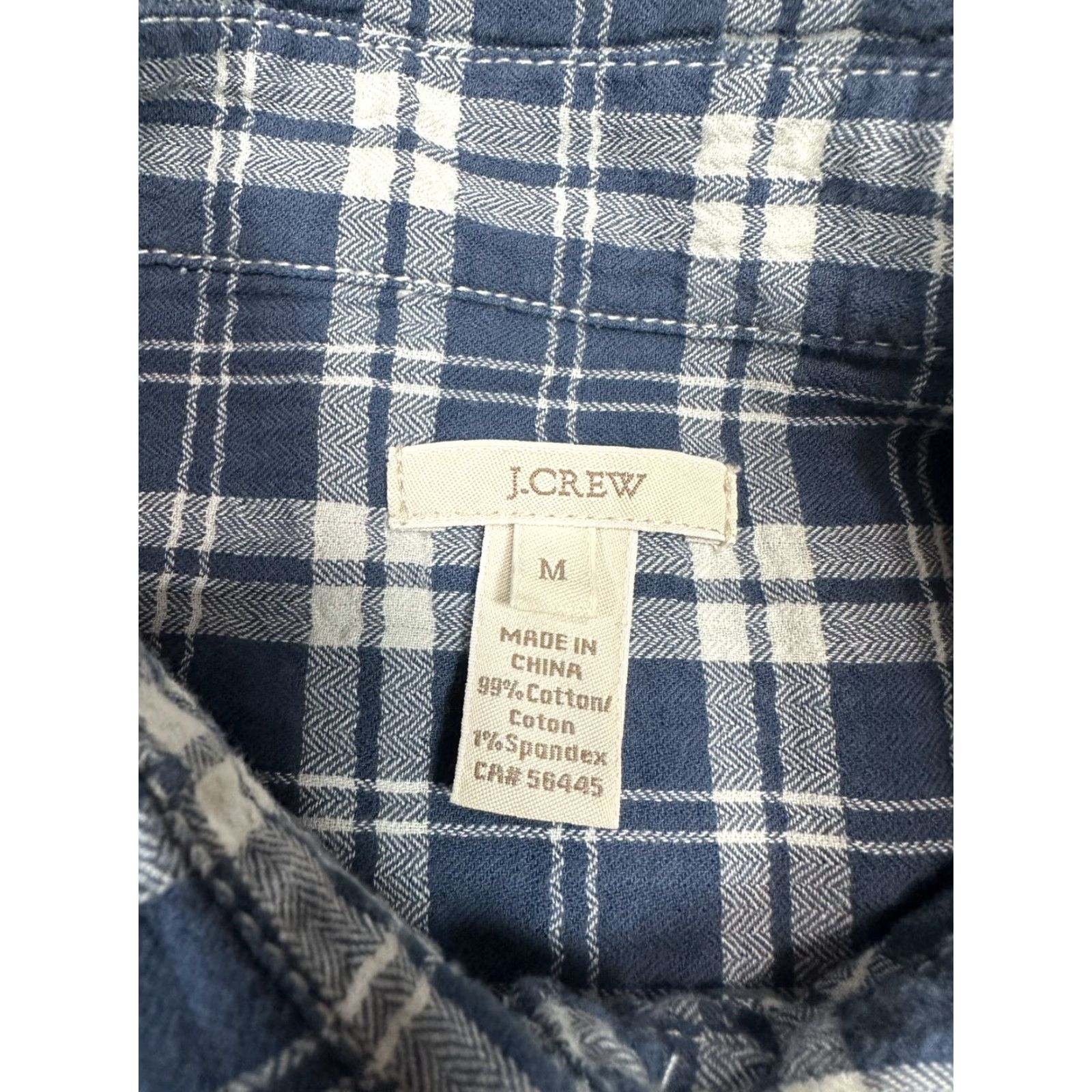 J.Crew J. Crew Women's Blue Plaid Shirt Long Sleeve Button-Up Cotton Casual Sz M Size M / US 6-8 / IT 42-44 - 4 Thumbnail