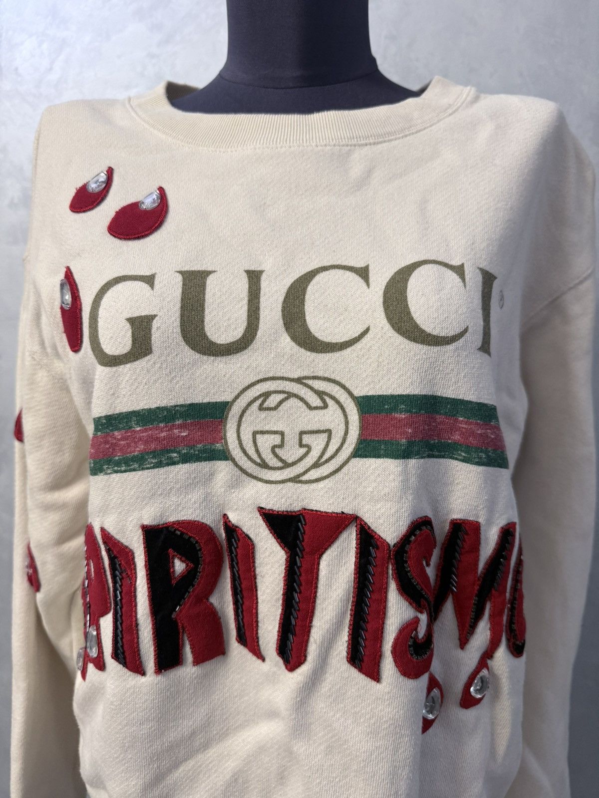 Gucci Rare Gucci Embroidered Spiritismo Sweatshirt Blood Drops Size XXS / US 00 / IT 34 - 4 Thumbnail