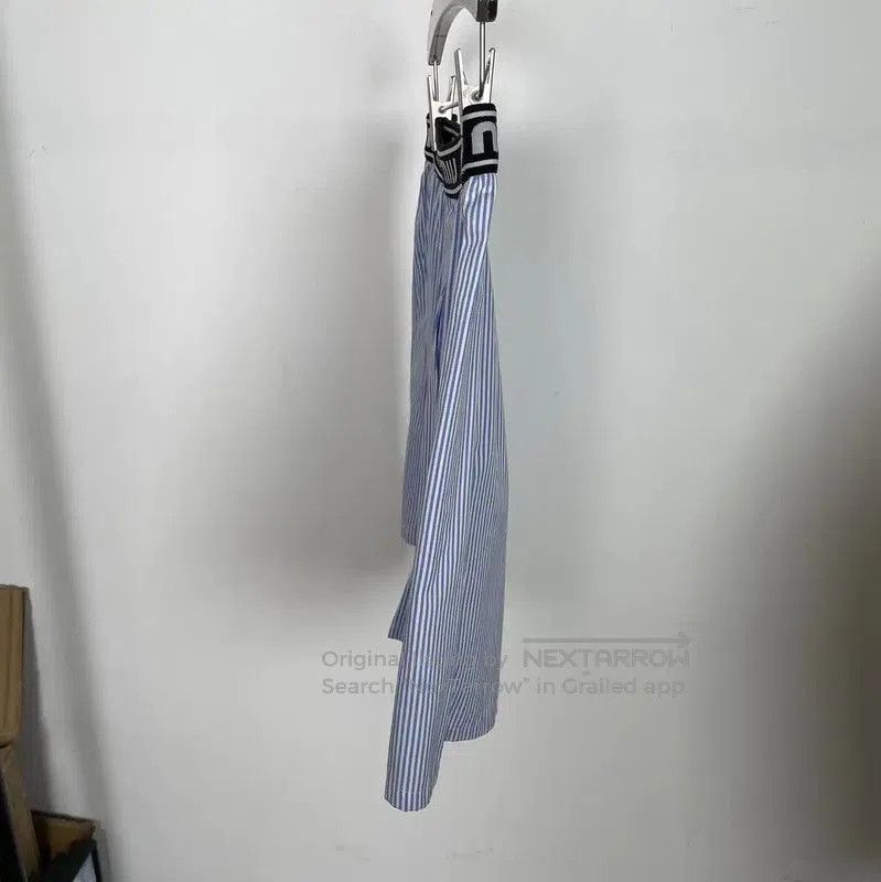 Miu Miu Miu Miu Summer Cotton Blue Striped Shorts . Size 23" - 3 Thumbnail