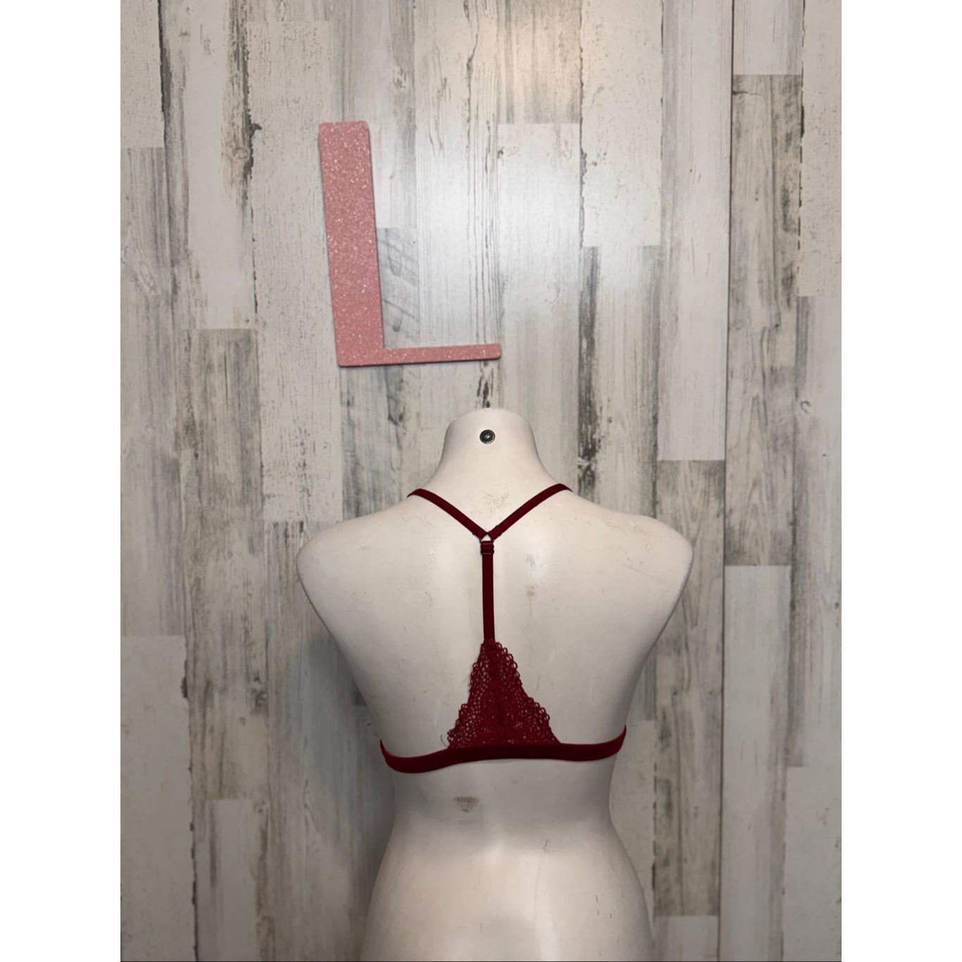 Victoria's Secret Victoria’s Secret Burgundy Lace Triangle Bralette – Size L Size L / US 10 / IT 46 - 3 Thumbnail