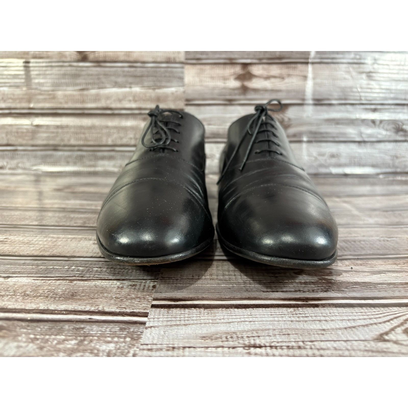 Santoni Santoni Darian Leather Cap Toe Oxford Shoes Size 13 D color Size US 13 / EU 46 - 2 Thumbnail