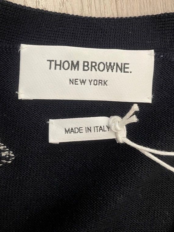 Thom Browne Thom Browne size0 Tibetan blue and white four stripe wool k Size US XS / EU 42 / 0 - 6 Thumbnail