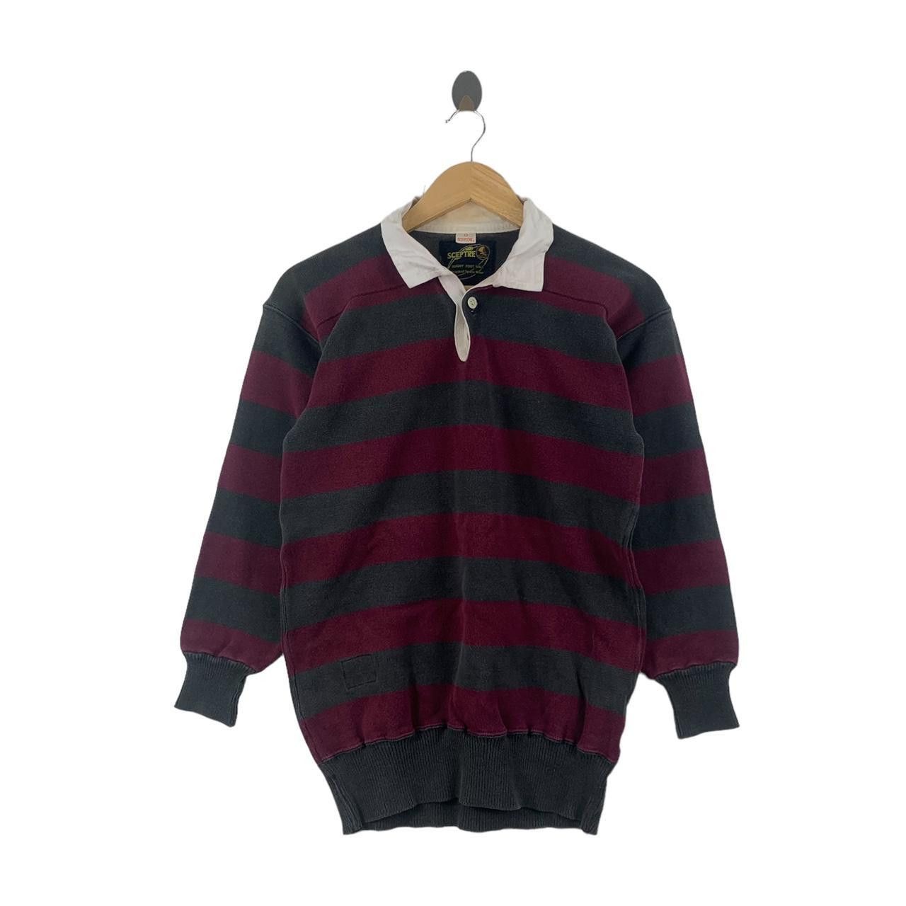 Vintage Vintage SCEPTRE RUGBY WEAR Distress Jersey Polo Tee Shirt Size US M / EU 48-50 / 2 - 1 Thumbnail