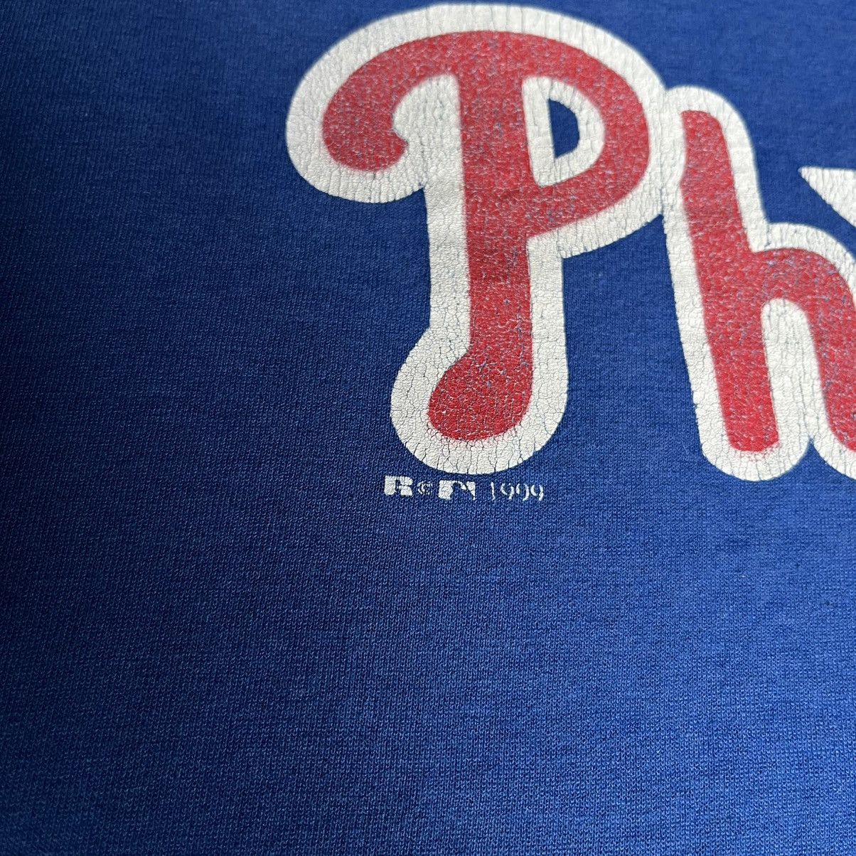 MLB × Vintage Vintage 1990s MLB Philadelphia Phillies Russell Athletic Tee Size US XL / EU 56 / 4 - 3 Thumbnail