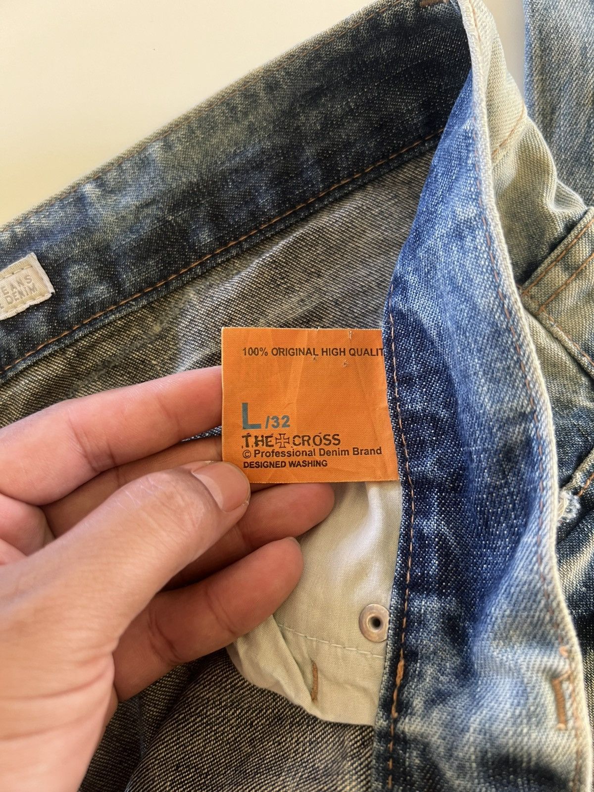 Japanese Brand The Cross Denim Jeans Distress Size 34" Size US 34 / EU 50 - 11 Thumbnail