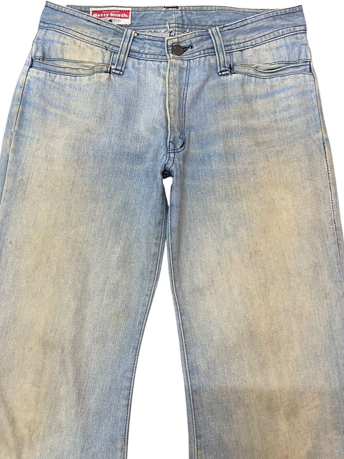 Beauty Beast × Japanese Brand Vintage Betty Smith Flare Bell Bottom Mudwash Denim Size US 29 - 5 Thumbnail