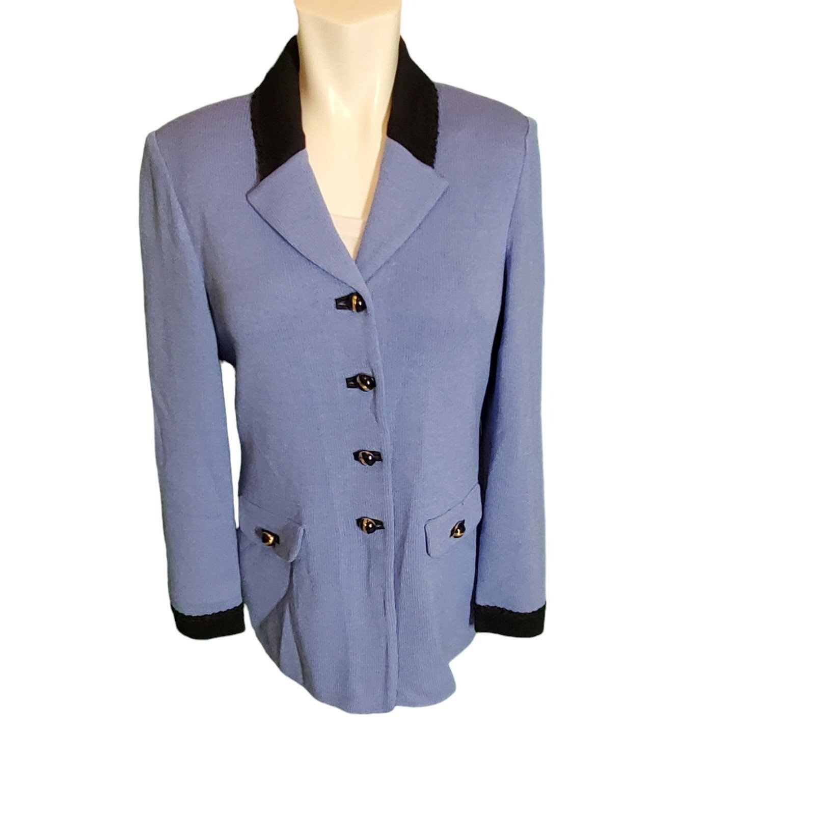 St. John St. John Coll. Vintage Wool Knit Jacket Blazer Ornate Button Size S / US 4 / IT 40 - 1 Thumbnail
