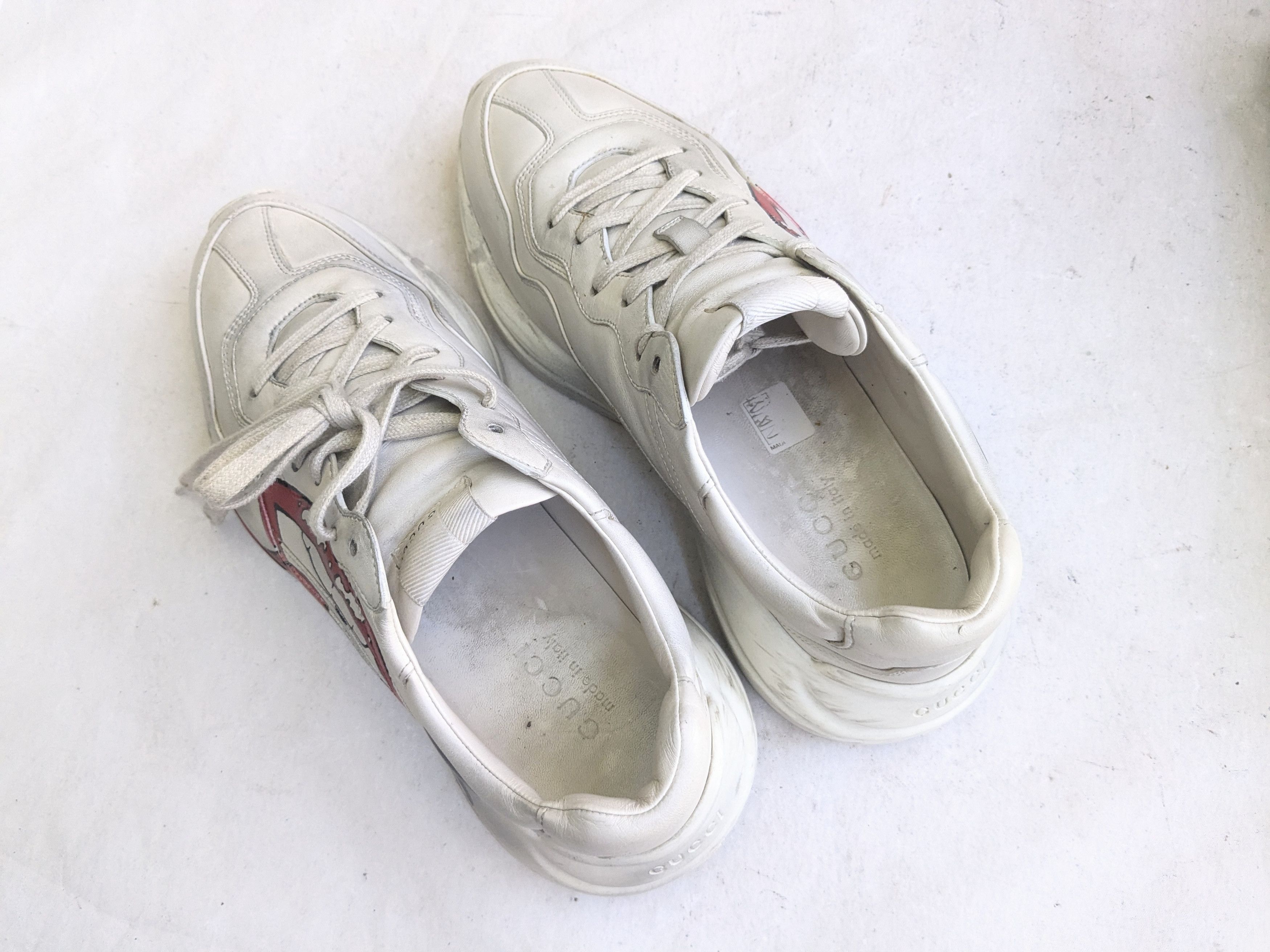 Gucci Gucci Rhython Mouth Sneaker 9 Leather Kiss Lips Size US 9 / EU 42 - 11 Thumbnail