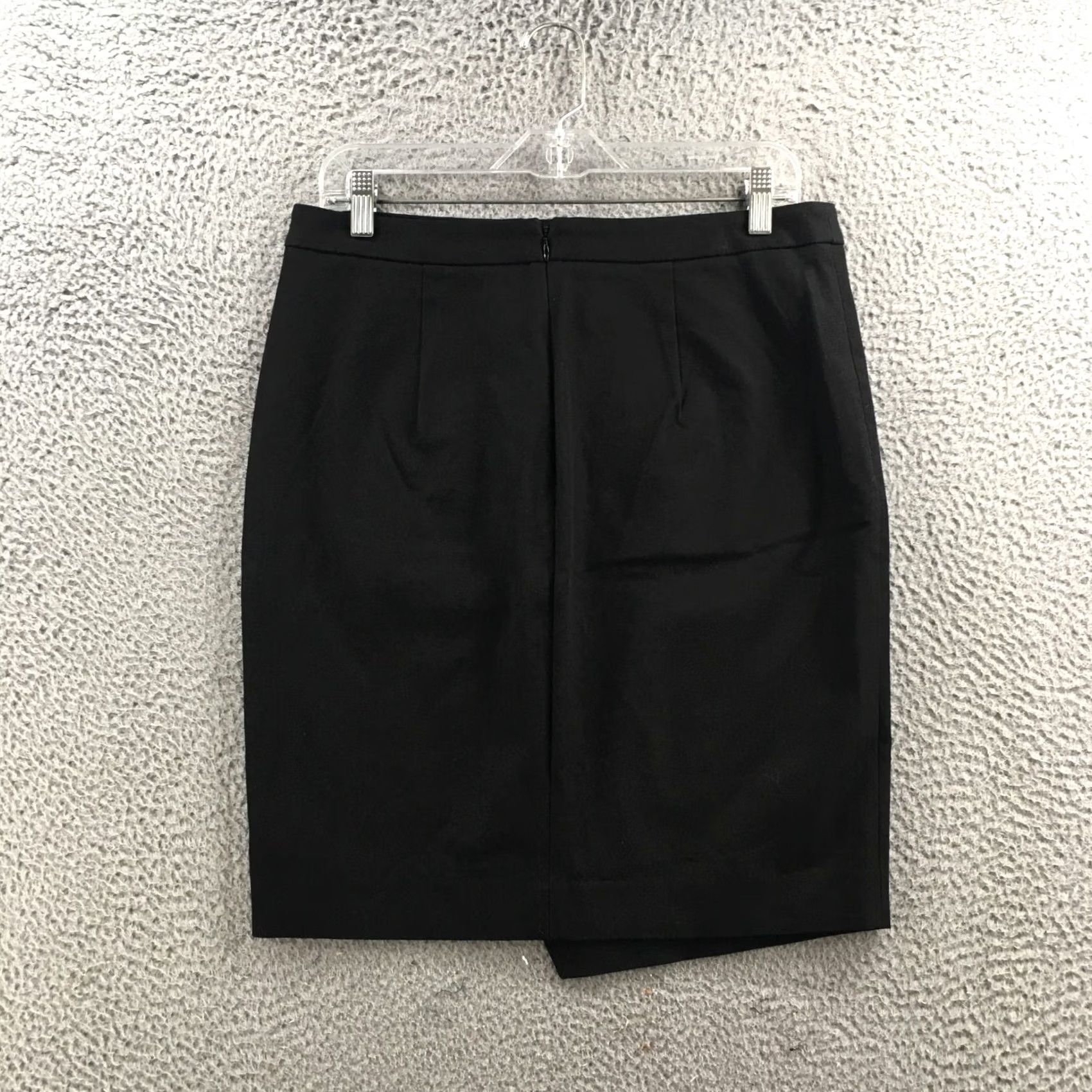Banana Republic Banana Republic Skirt Womens 8 Midi Pencil Black Cotton Blend Zip Up Casual Size 30" / US 8 / IT 44 - 7 Thumbnail