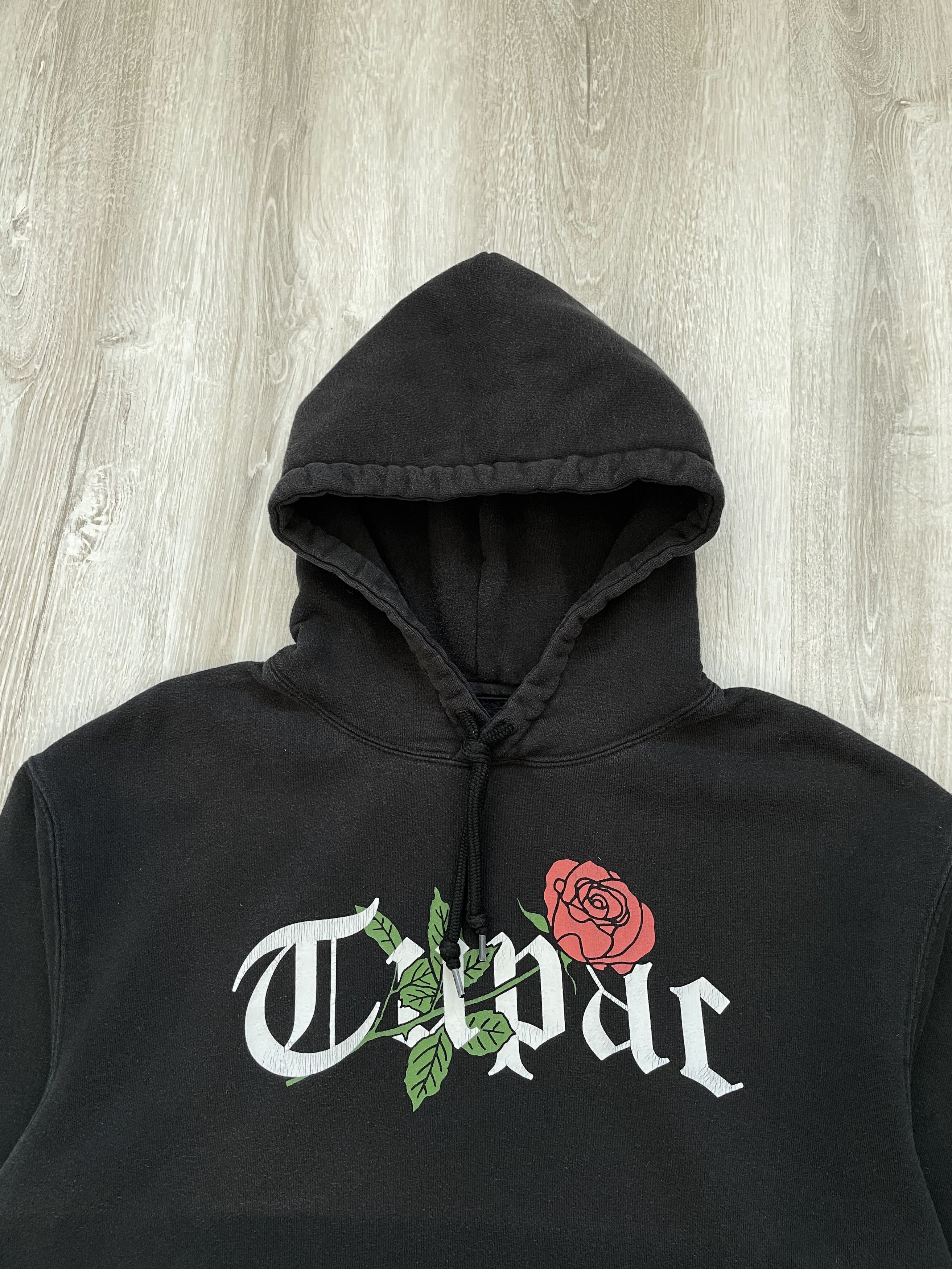 Vintage 2PAC Roses hoodie Size US M / EU 48-50 / 2 - 2 Thumbnail