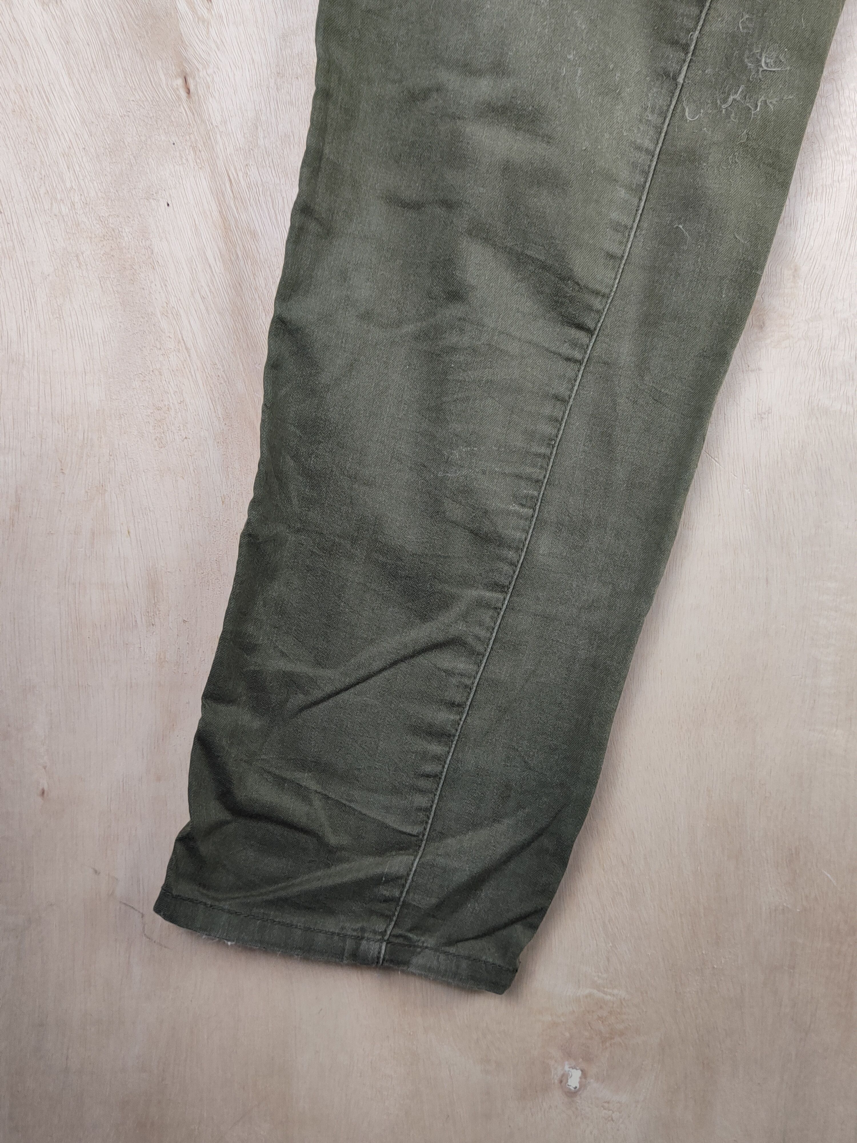Japanese Brand Burtle Olive Faded Multipocket Tactical Cargo Pants #S2411 Size US 33 - 12 Thumbnail