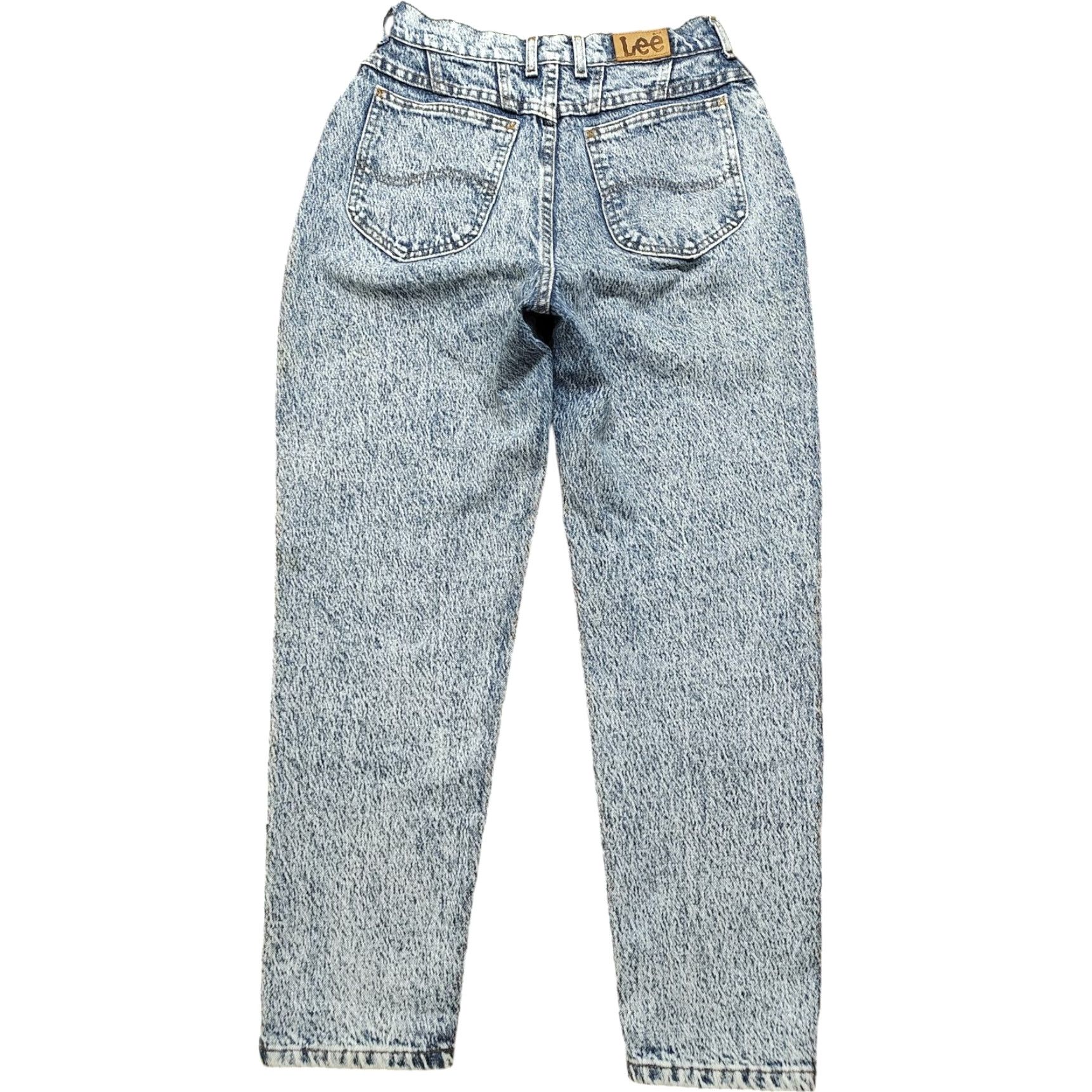 Lee VINTAGE Lee Acid Wash Mom Jeans Womens 26 X 27 Inseam High Waist Made in USA Size 26" / US 2 / IT 38 - 2 Thumbnail