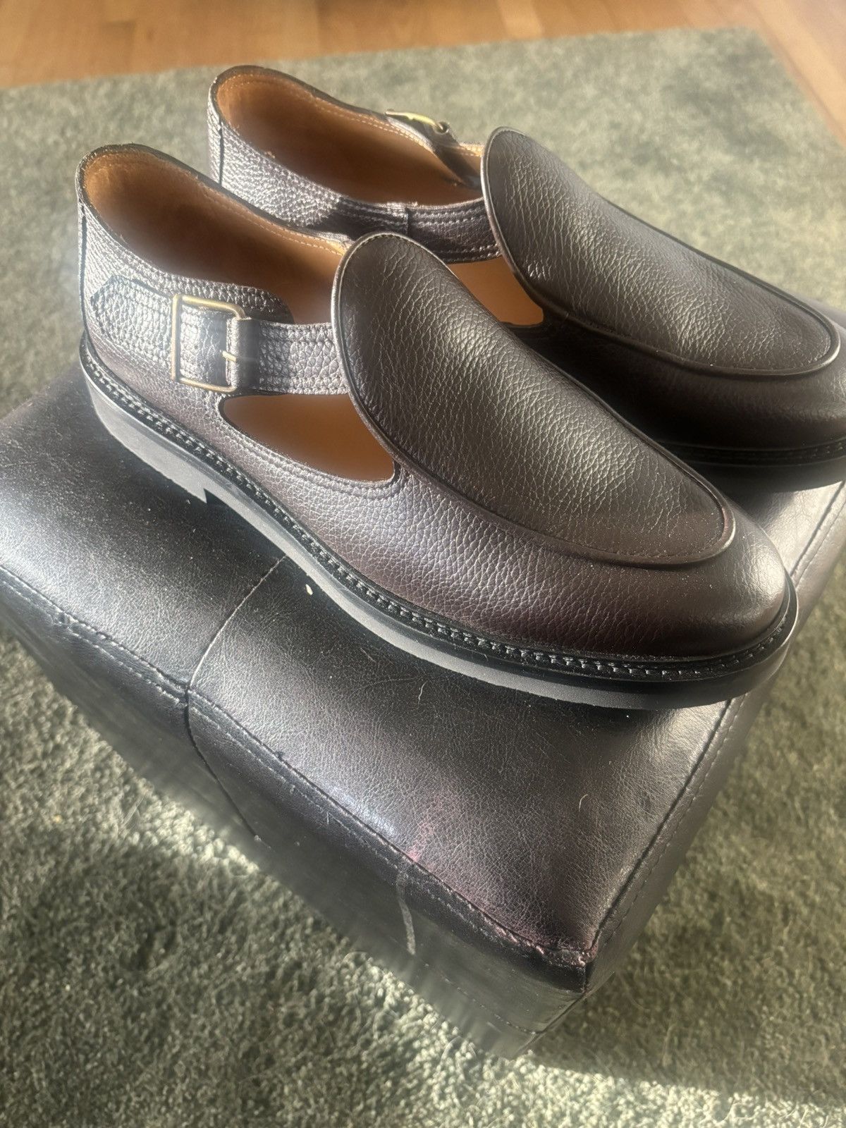 Jacques Soloviere Jacques Soloviere Jo Shoes, Grained Ebano Size US 11 / EU 44 - 2 Thumbnail