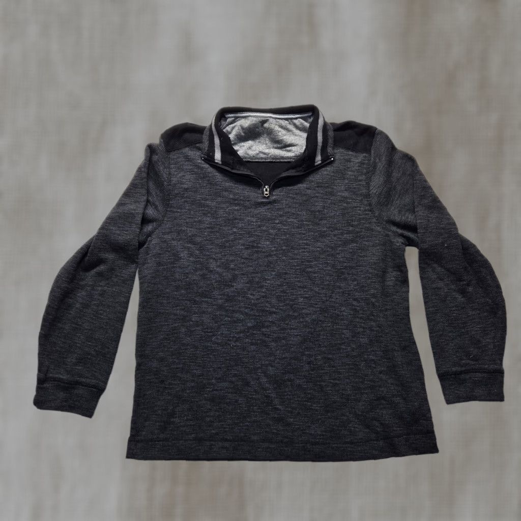 Vintage Method Pullover Knit Gray Long Sleeve Sweater 1/4 Zip Size L Men Large Casual American Classic Mens Size US L / EU 52-54 / 3 - 1 Thumbnail