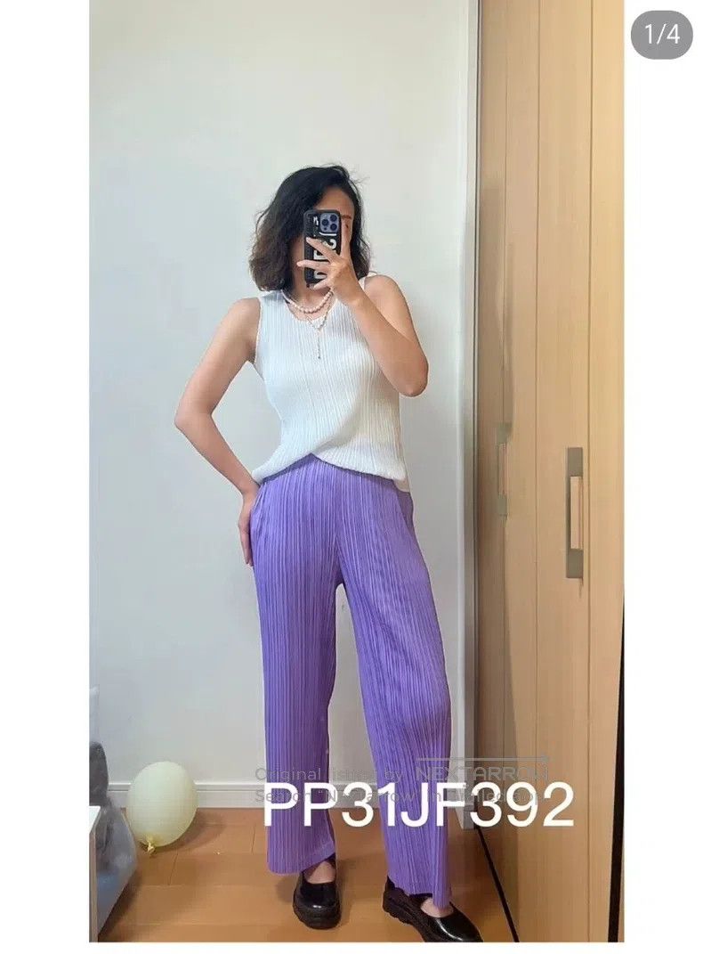Issey Miyake Issey Miyake Purple Trousers Size 25" / US 0 / IT 36 - 5 Thumbnail