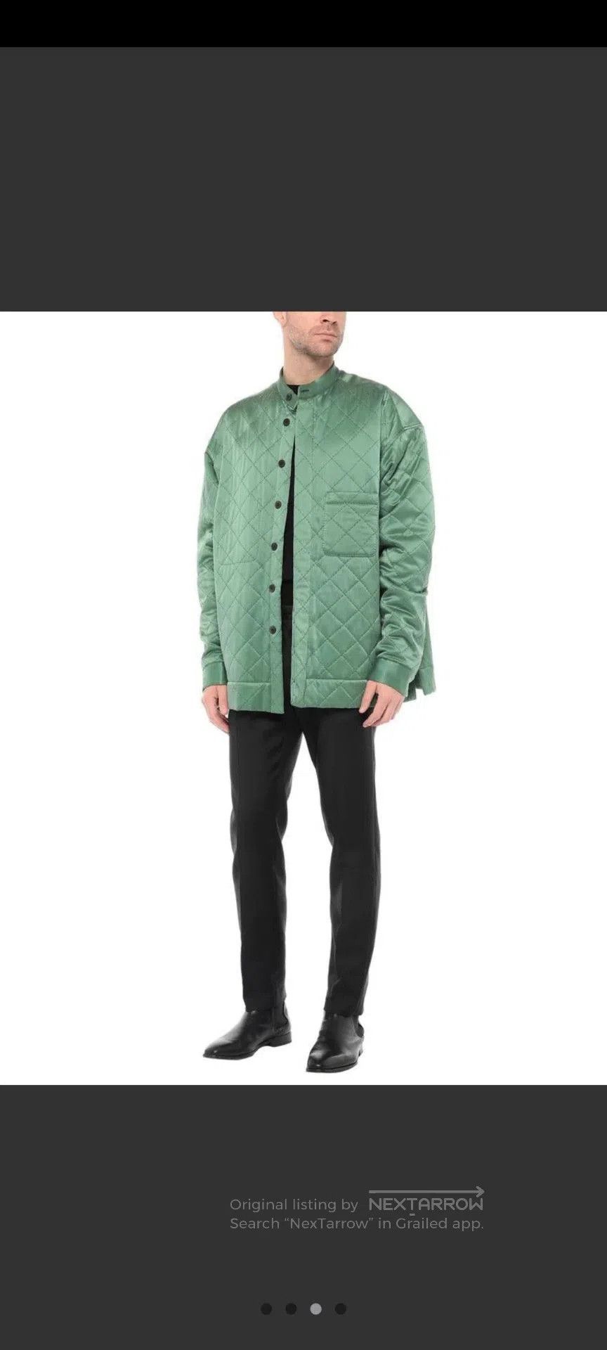 Haider Ackermann Haider Ackermann Green Gold Embroidered Silk Jacket. Size US S / EU 44-46 / 1 - 2 Thumbnail