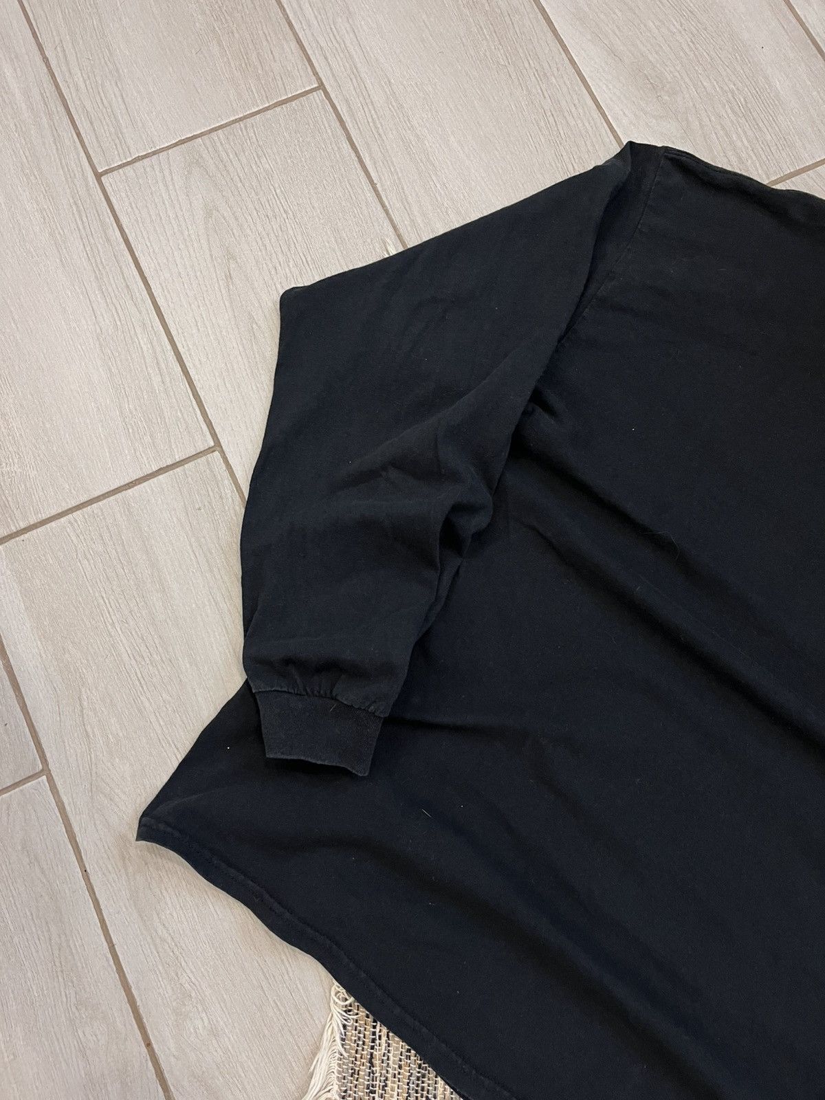 Champion × Vintage Vintage Champion Longsleeve Tshirt Black Oversize blank Size US XXL / EU 58 / 5 - 3 Thumbnail