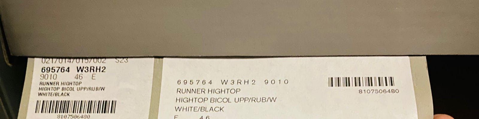 Balenciaga o1rshd1 Runner Hightop Bicol in White/Black Size US 13 / EU 46 - 8 Thumbnail