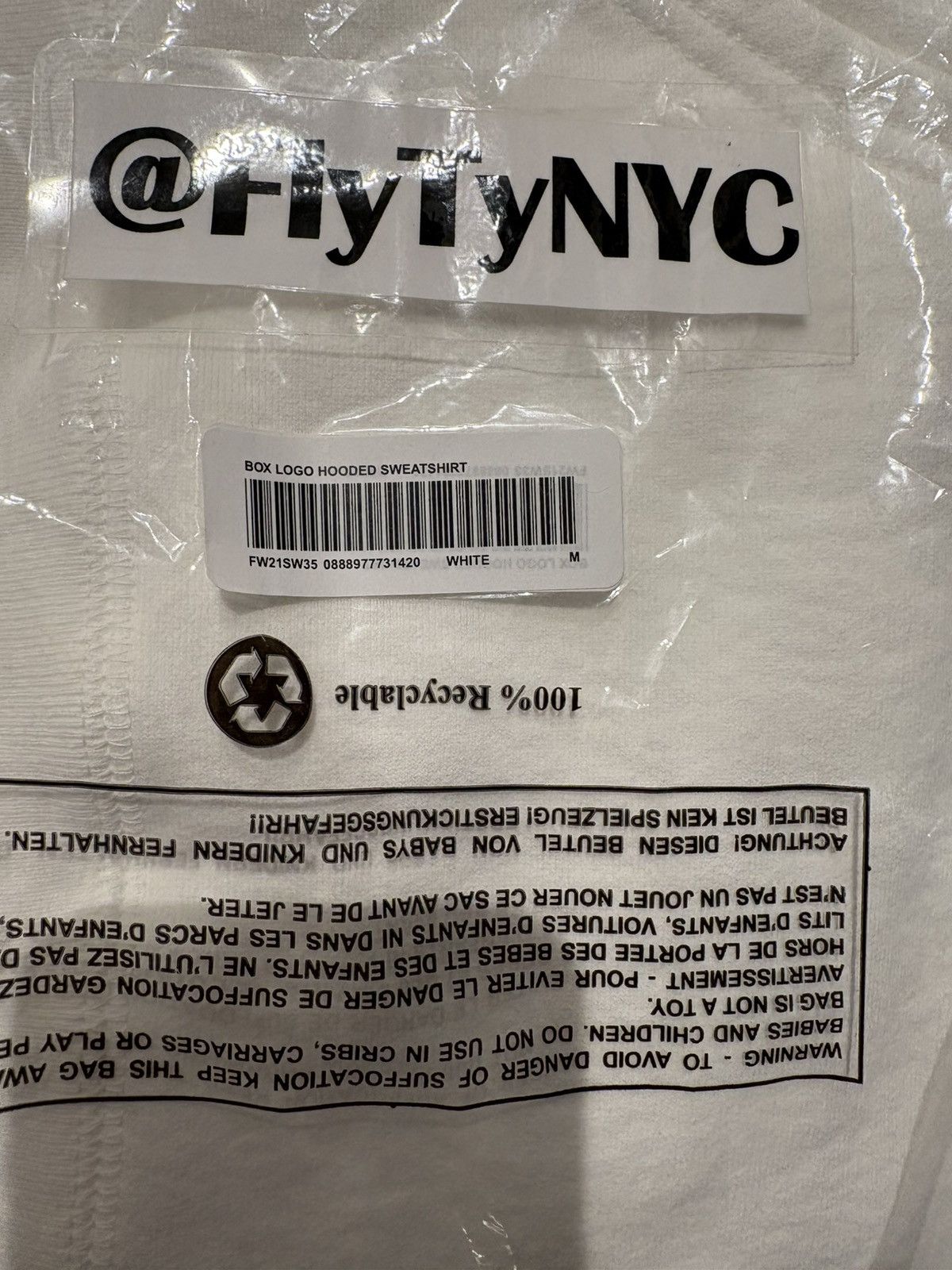 Supreme Supreme FW21 Box logo hoodie white size medium Size US M / EU 48-50 / 2 - 4 Thumbnail