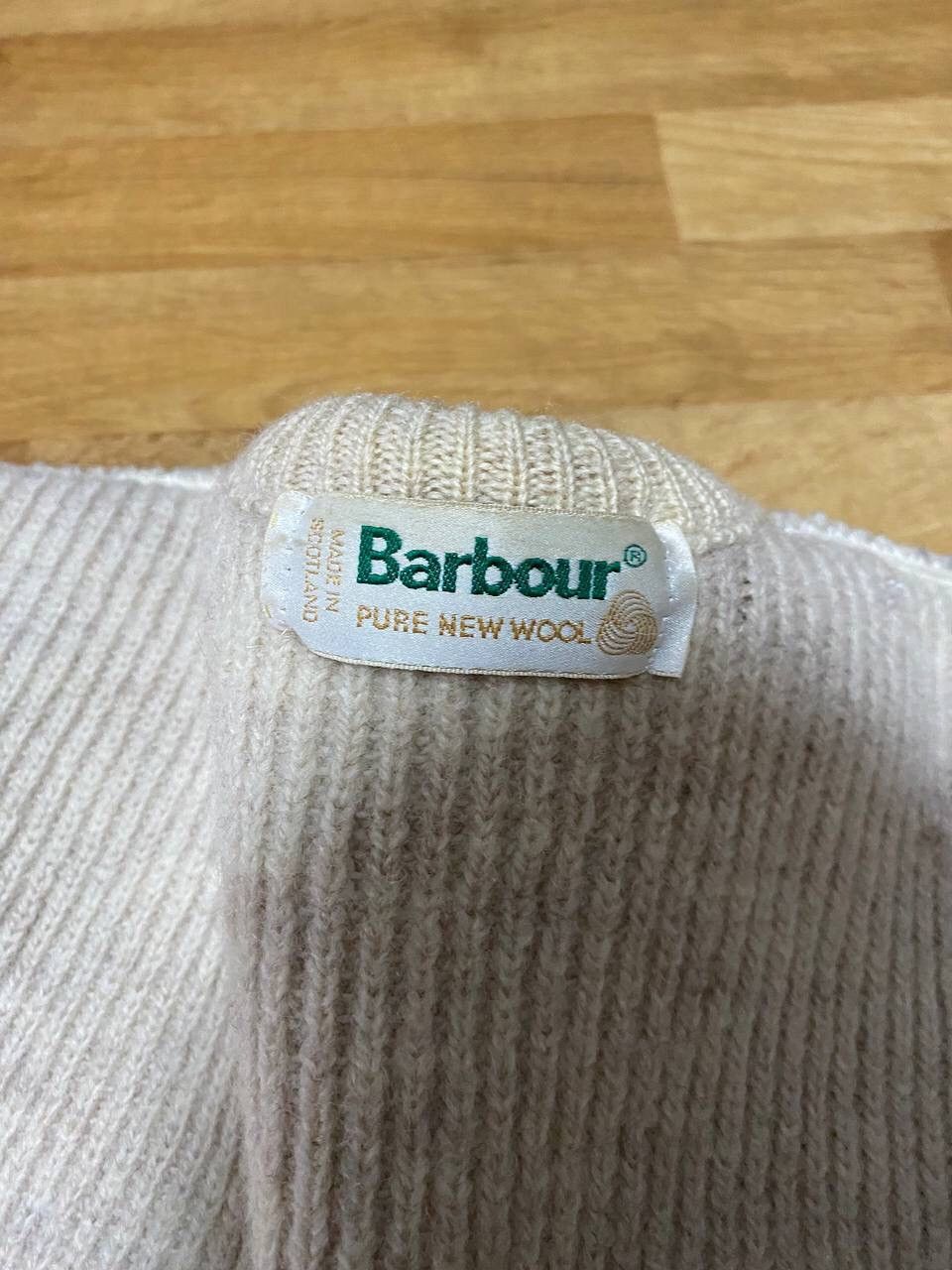 Barbour × Vintage VINTAGE BARBOUR MADE IN ENGLAND 80s HEAVY WOOL SWEATER Size US S / EU 44-46 / 1 - 20 Thumbnail