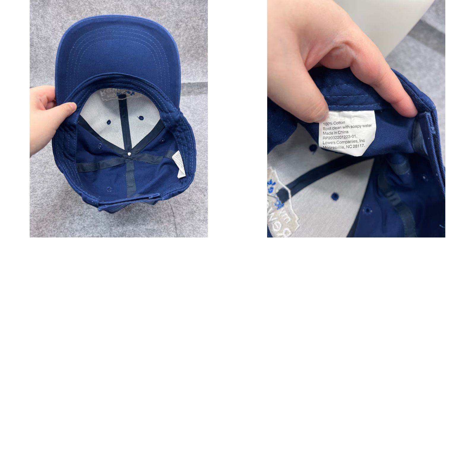 Vintage Lowe's Hat Cap Strap Back Adult One Size Blue Cotton Twill Baseball Cap Home Improvement Shirt? Size ONE SIZE - 9 Thumbnail